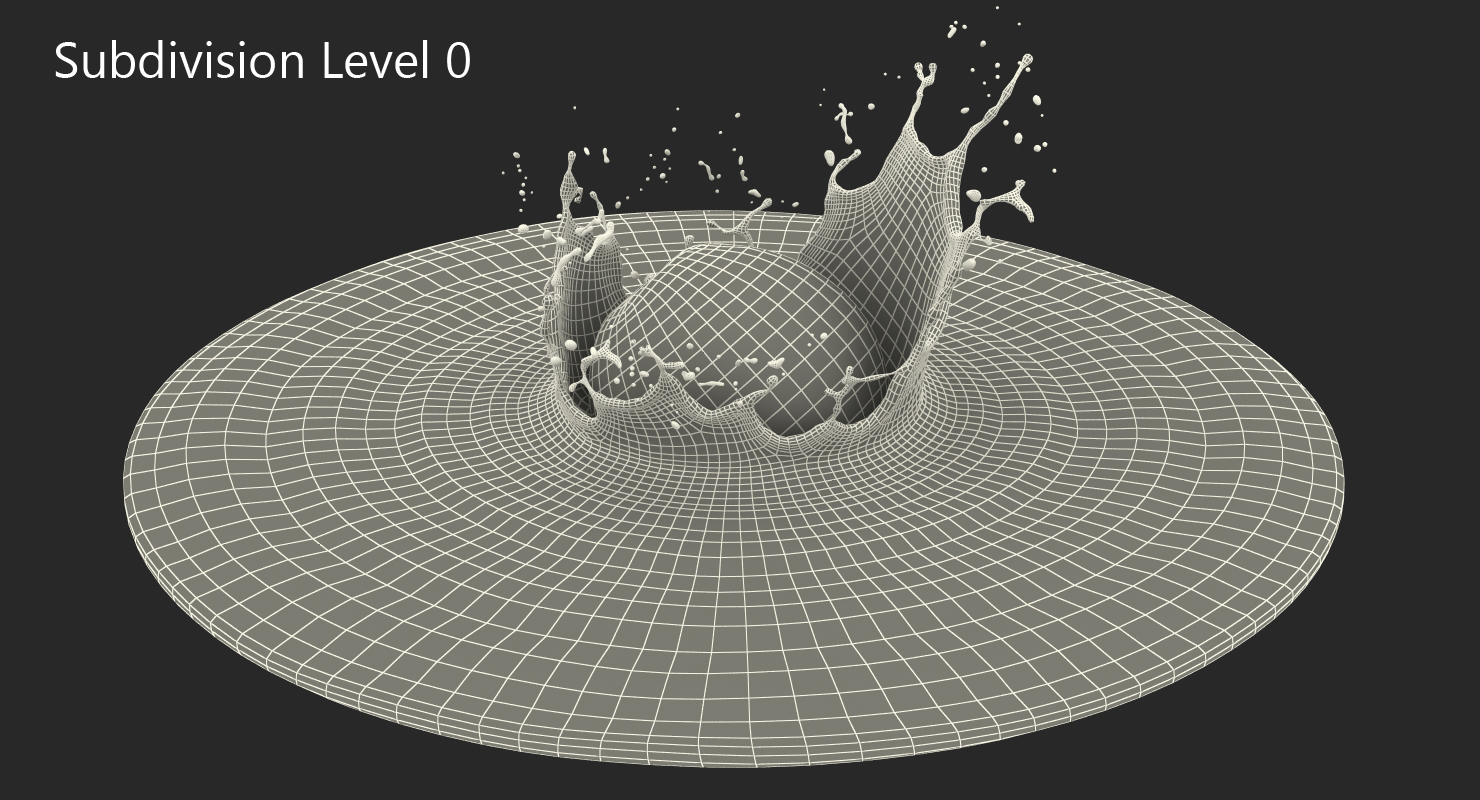 Orange with Juice Splash 3D model