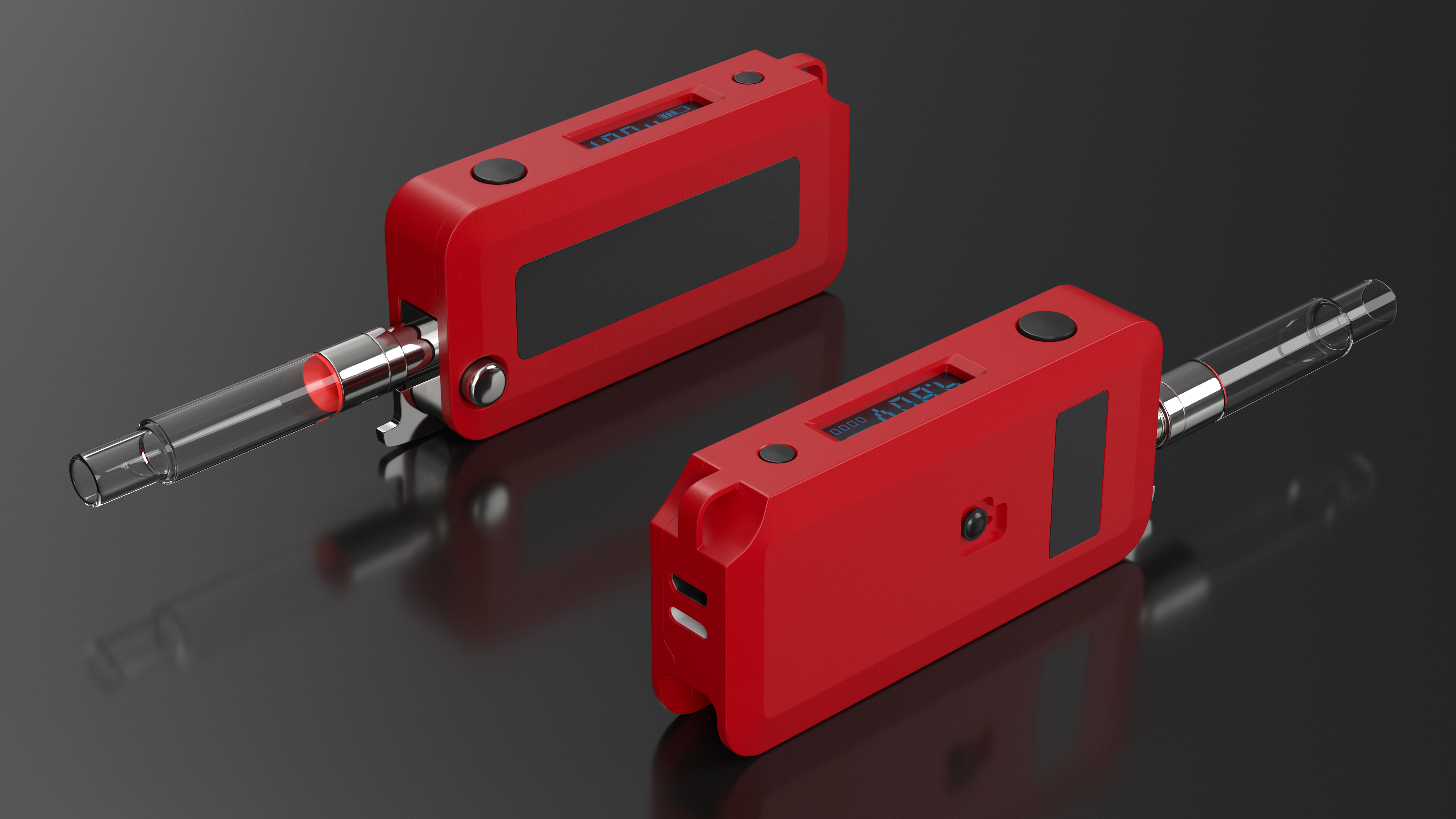 Vape Mod Red Open 3D