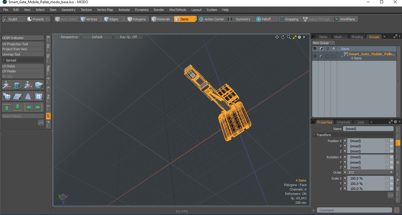 Smart Gate Mobile Pallet 3D model