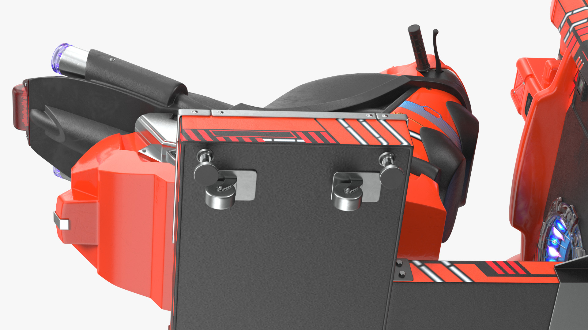 3D model Motorcycle Racing Arcade Machine ON