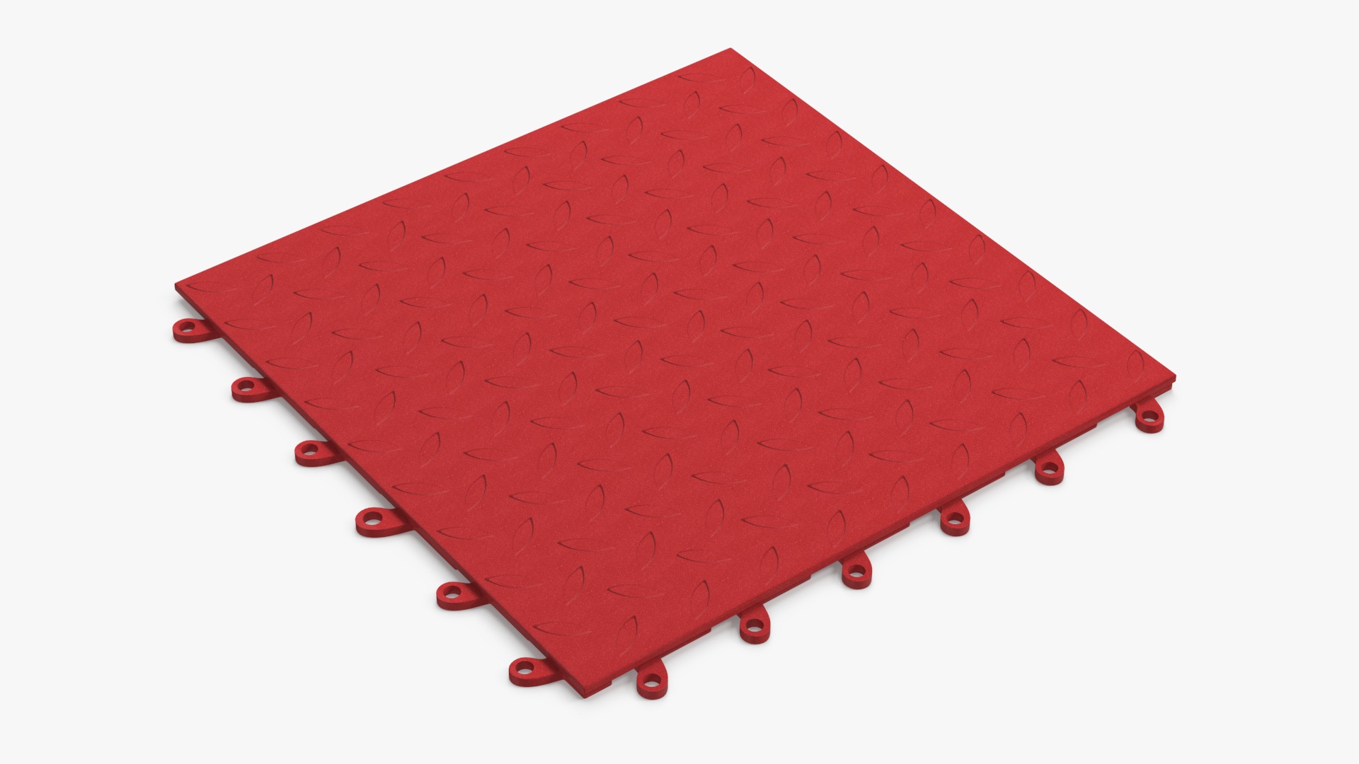 3D model Connectable Floor Mat Red