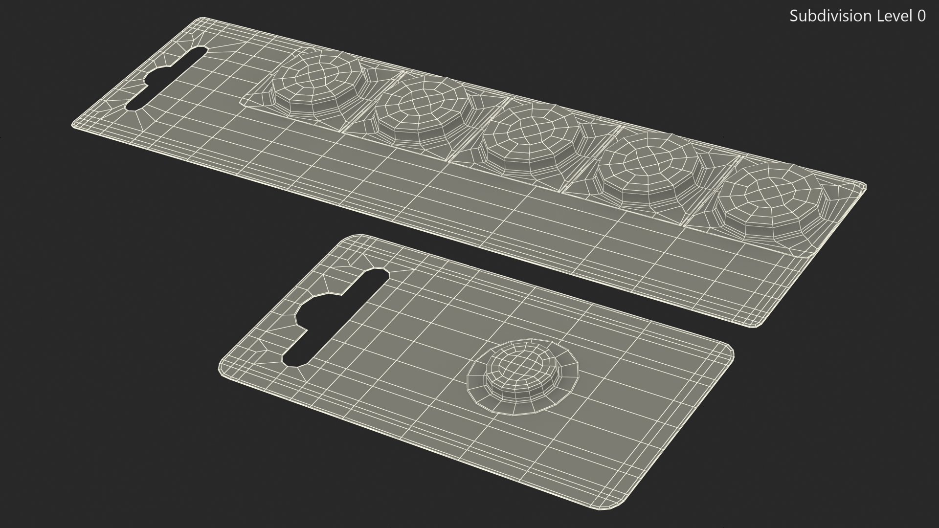 3D model Panasonic CR1025 Coin Battery Blister Package