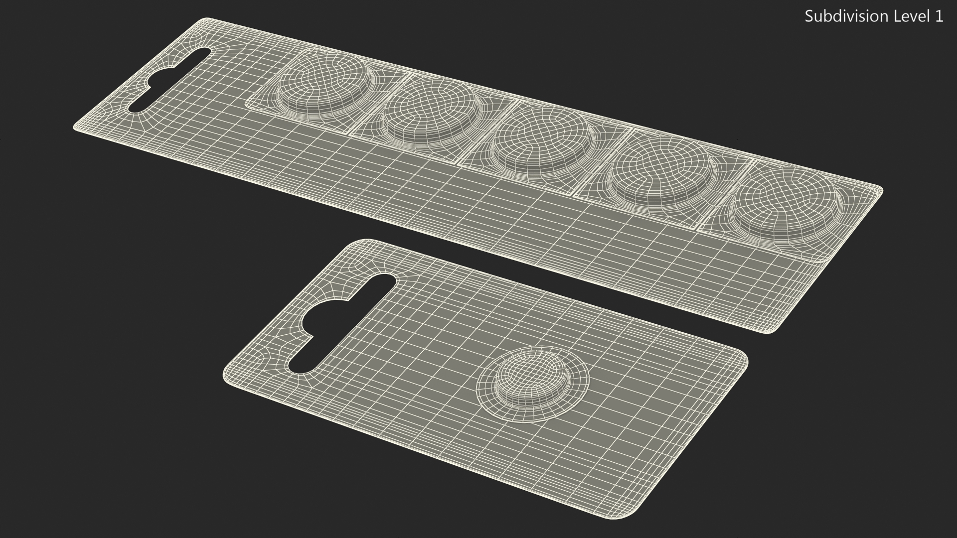 3D model Panasonic CR1025 Coin Battery Blister Package