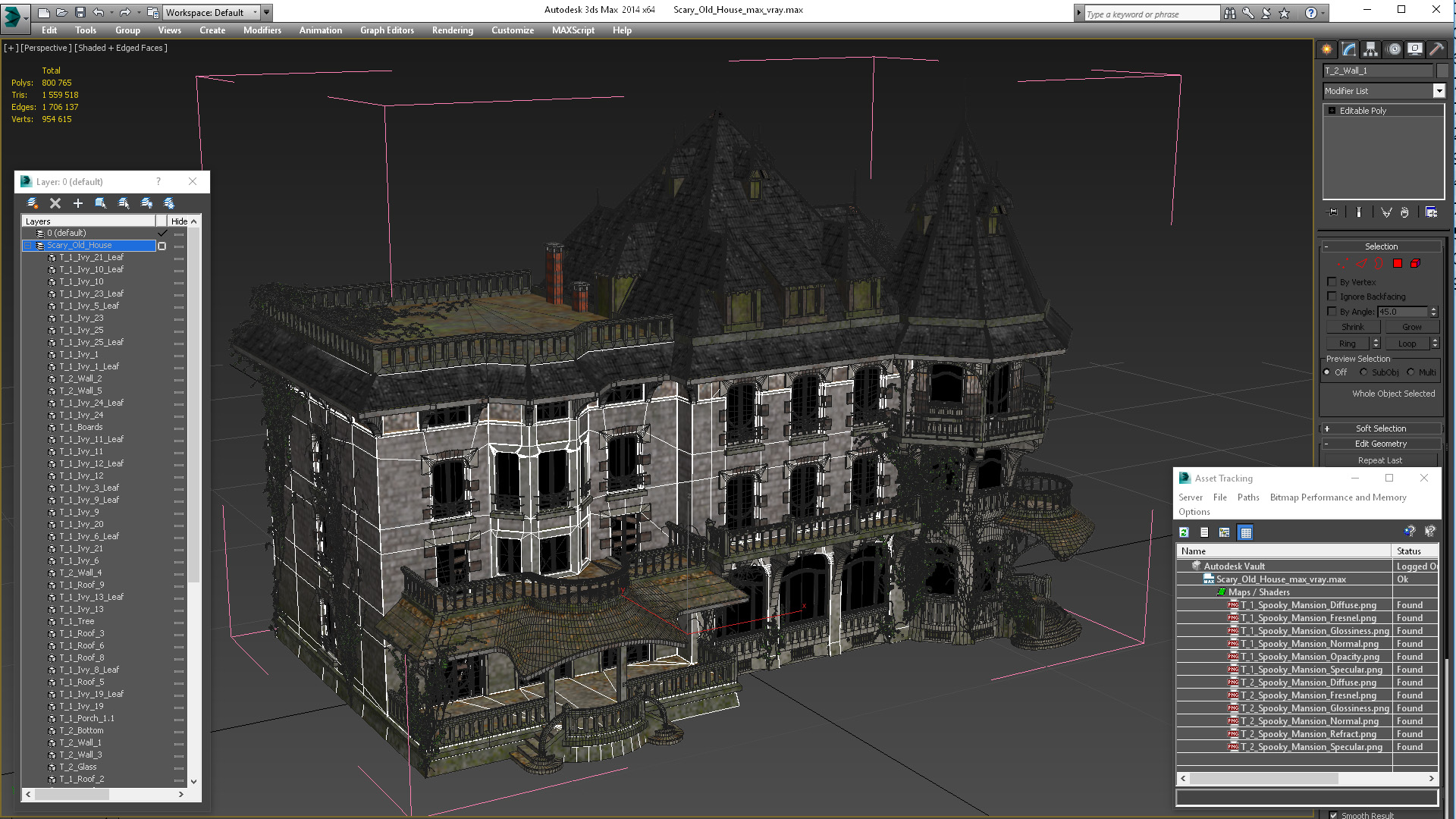 3D model Scary Old House