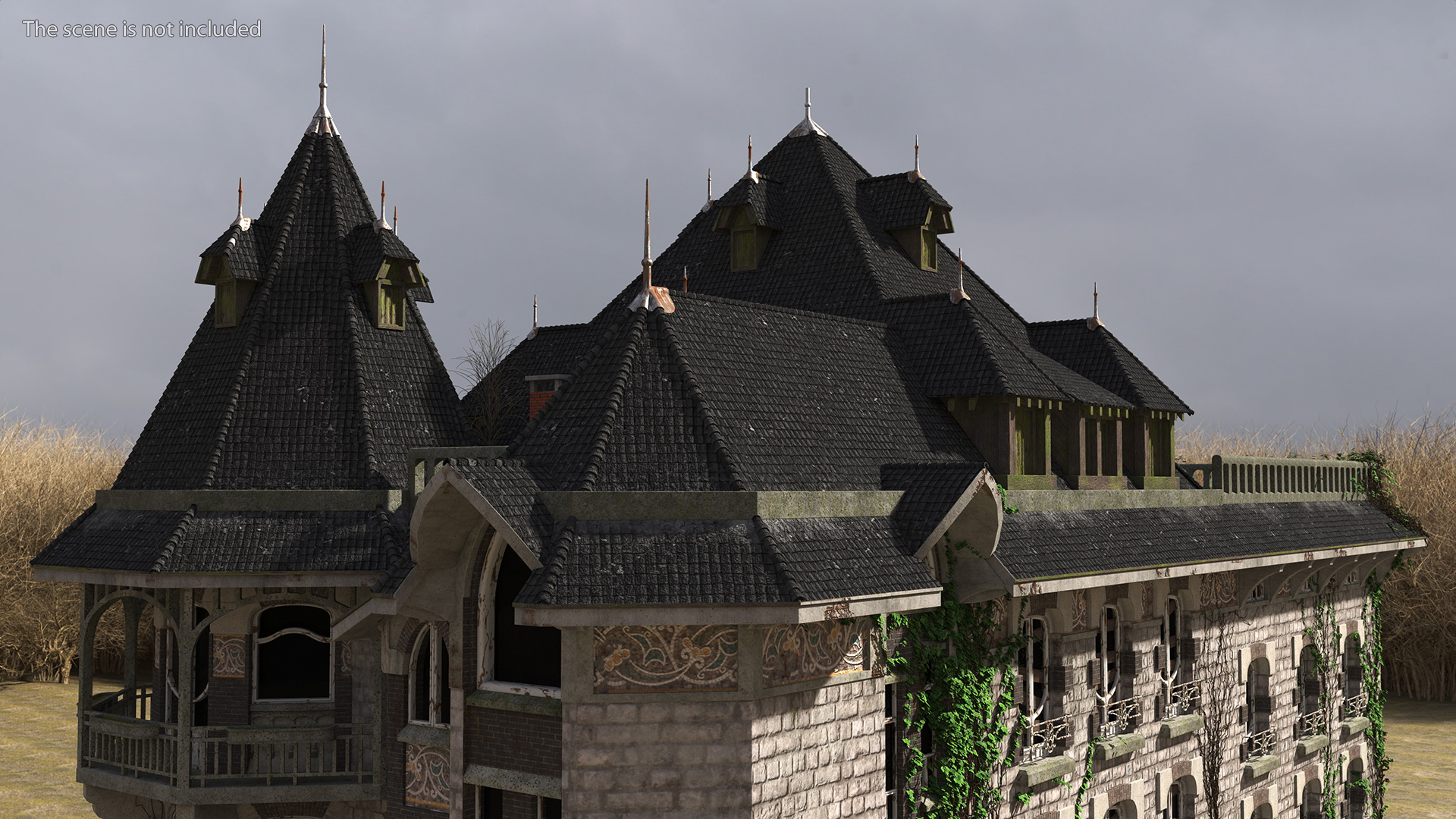 3D model Scary Old House