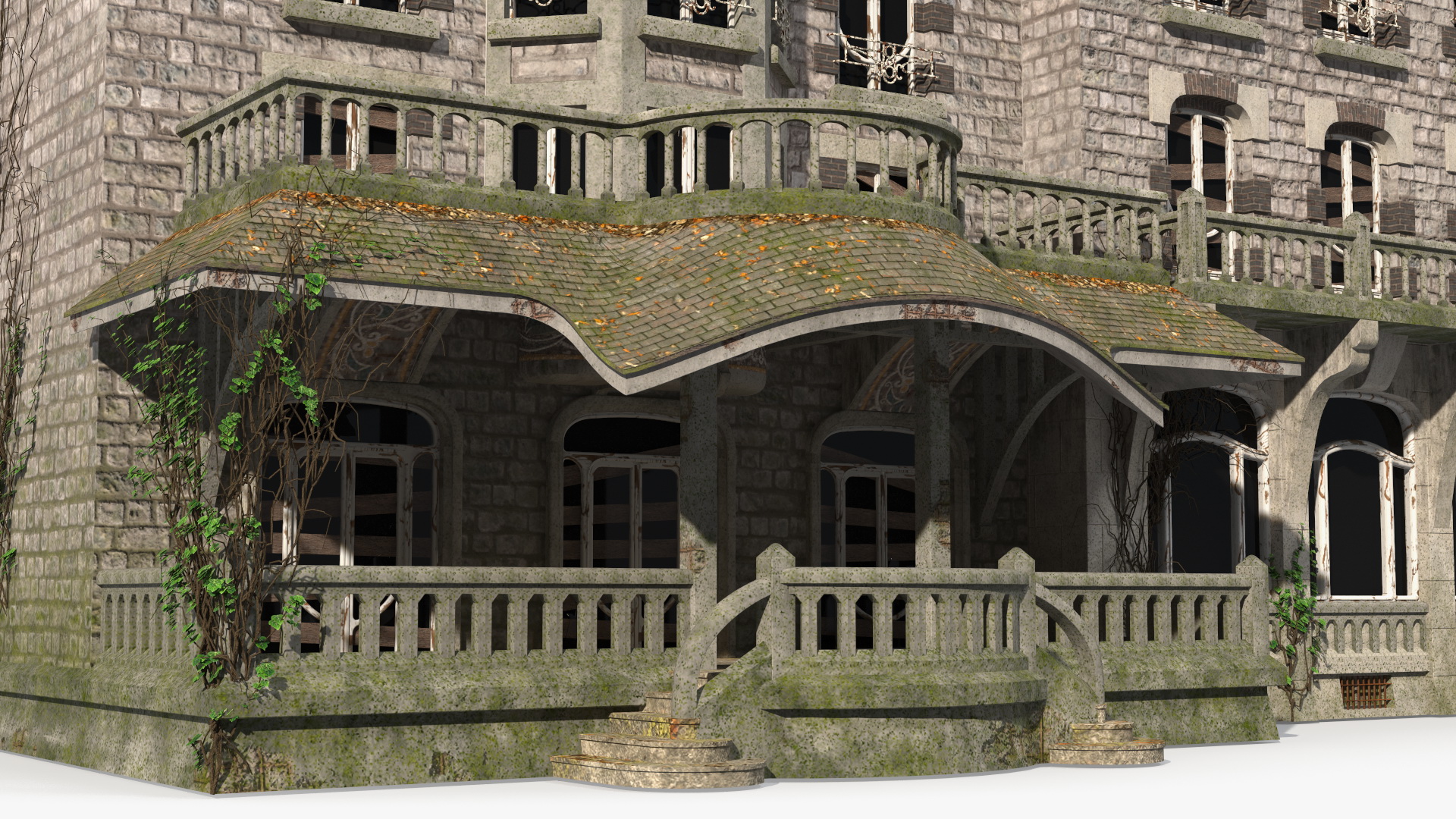 3D model Scary Old House