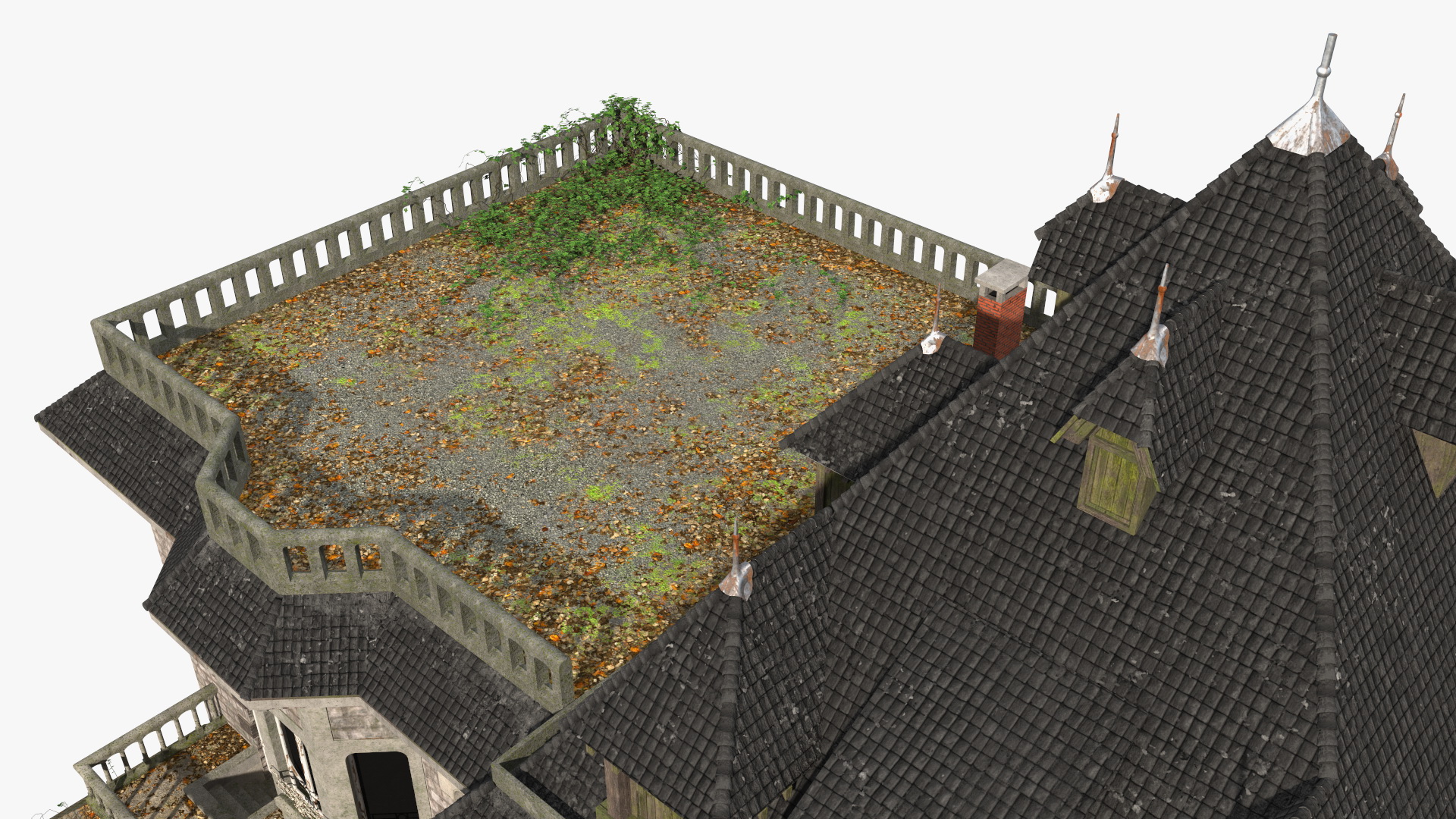 3D model Scary Old House