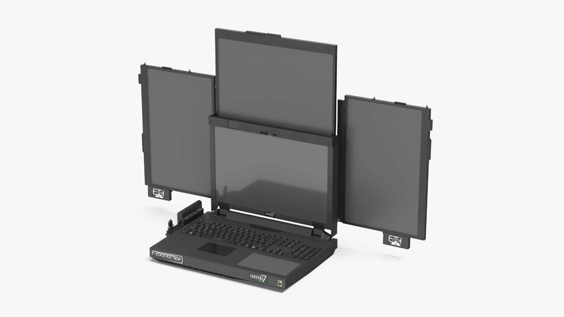 3D Laptop Expanscape Aurora Rigged