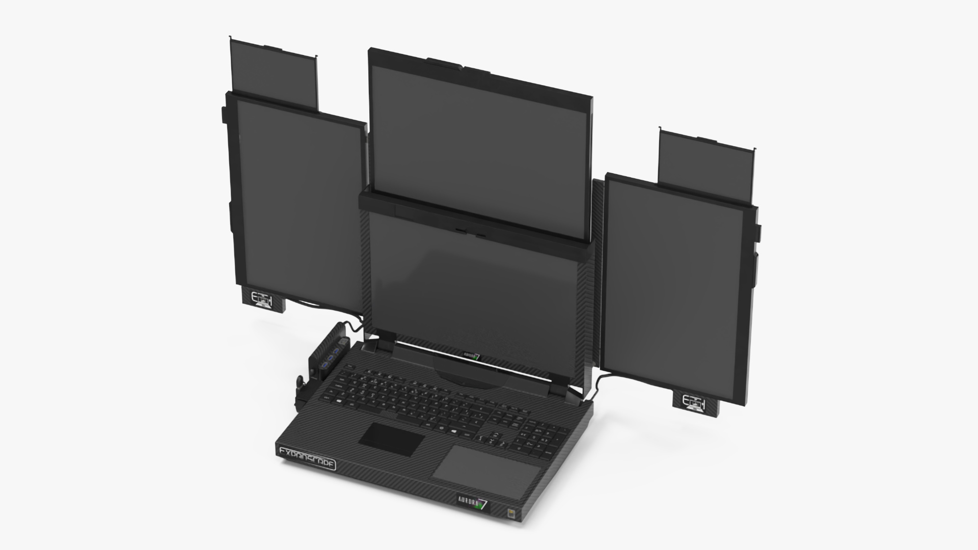 3D Laptop Expanscape Aurora Rigged