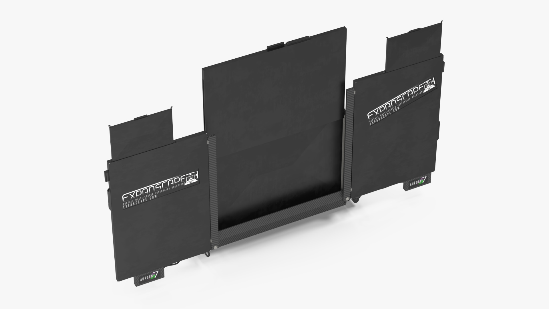3D Laptop Expanscape Aurora Rigged