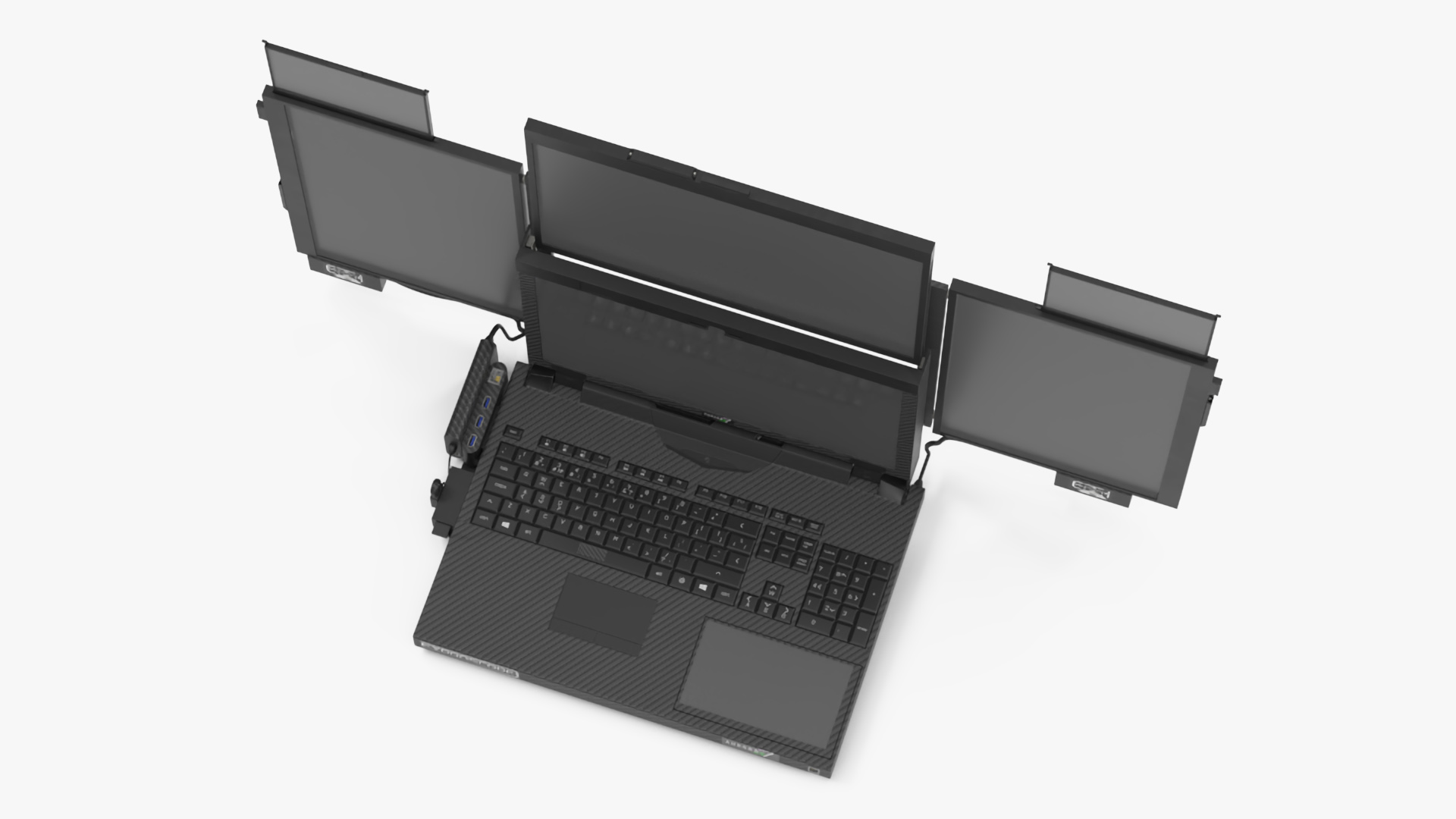 3D Laptop Expanscape Aurora Rigged