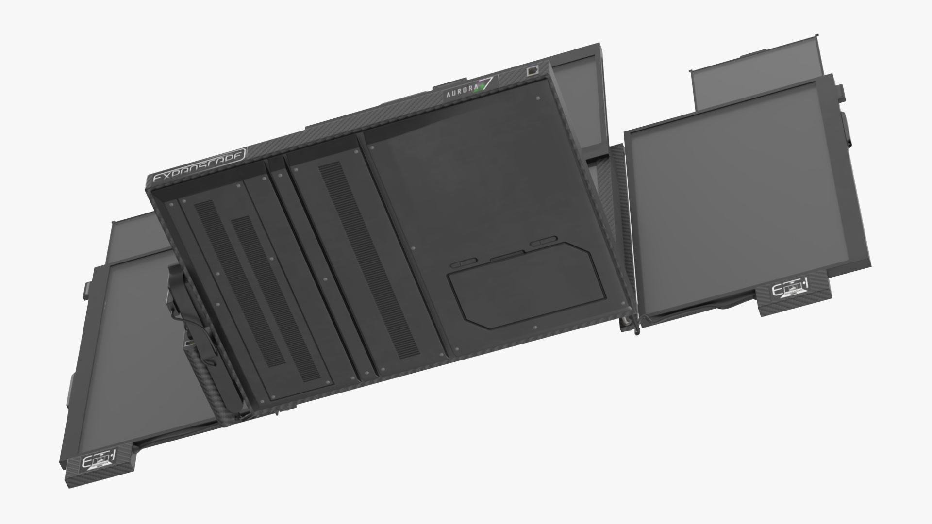 3D Laptop Expanscape Aurora Rigged