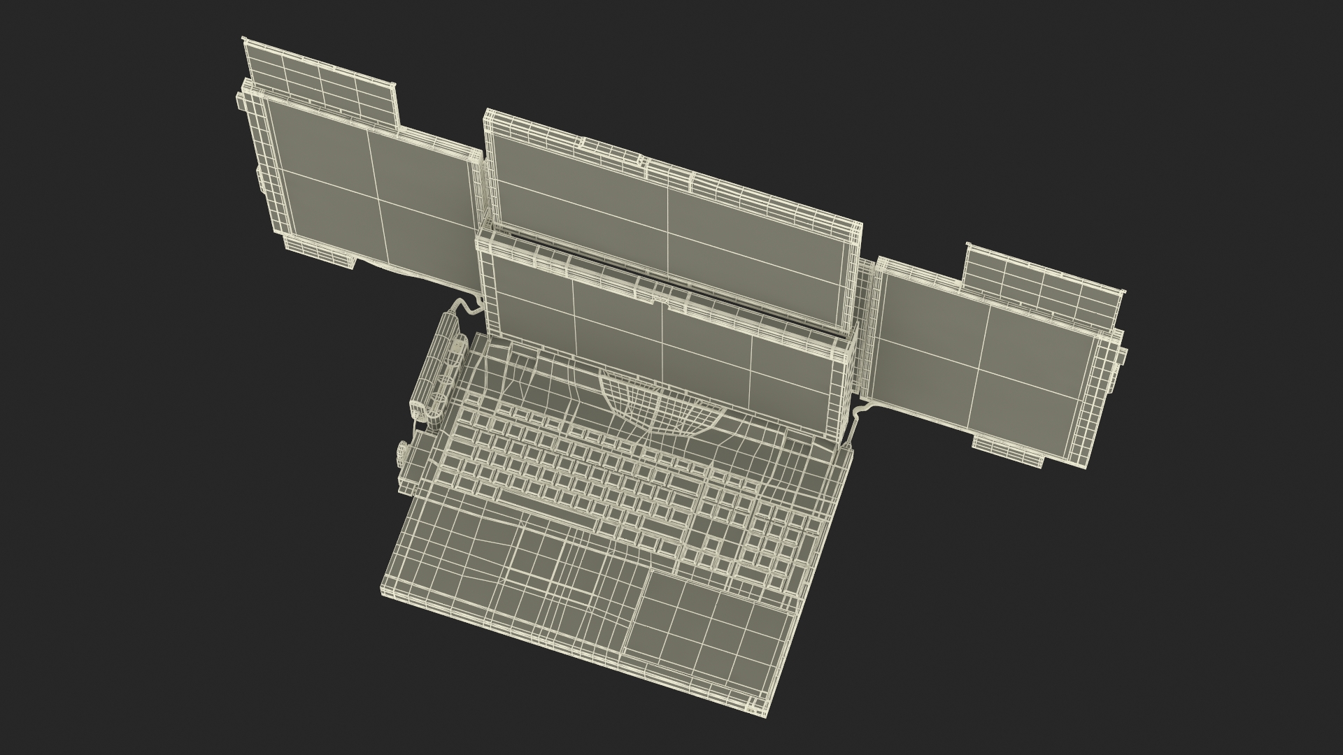 3D Laptop Expanscape Aurora Rigged