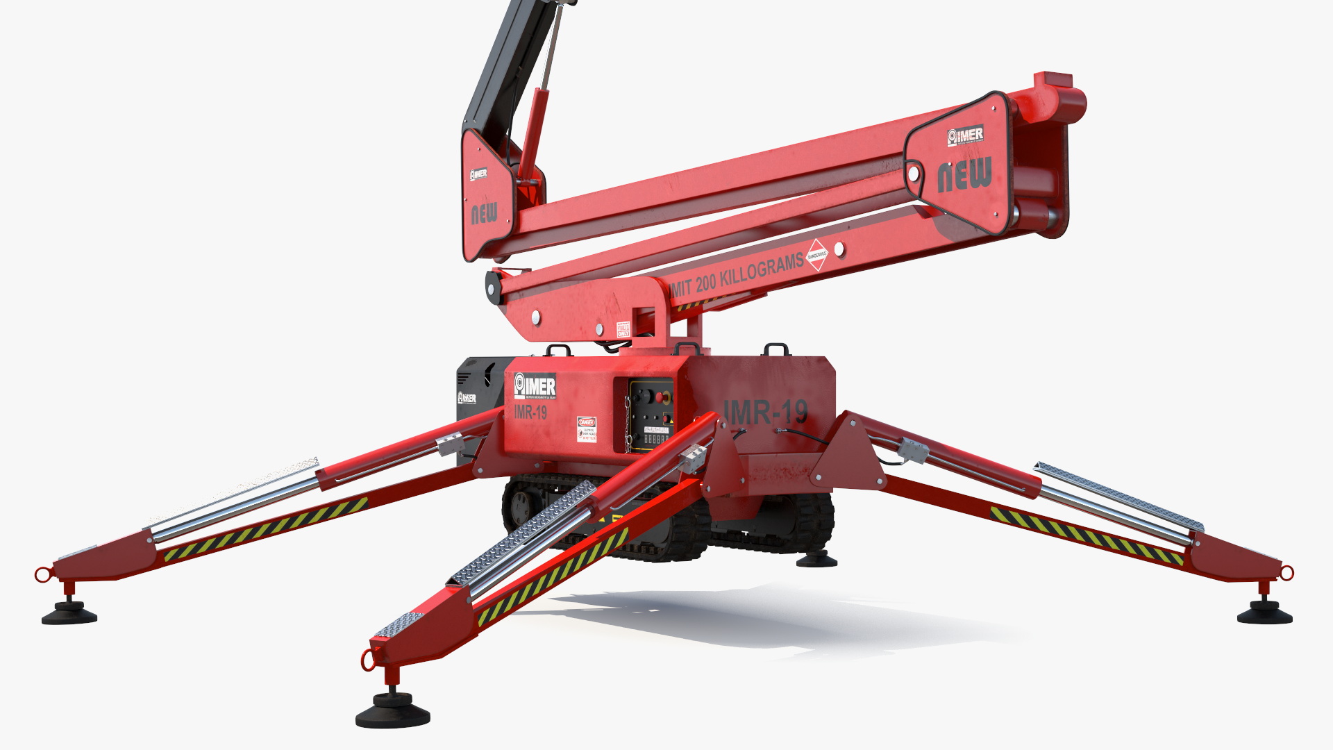 3D Articulated Boom Lift Rigged model