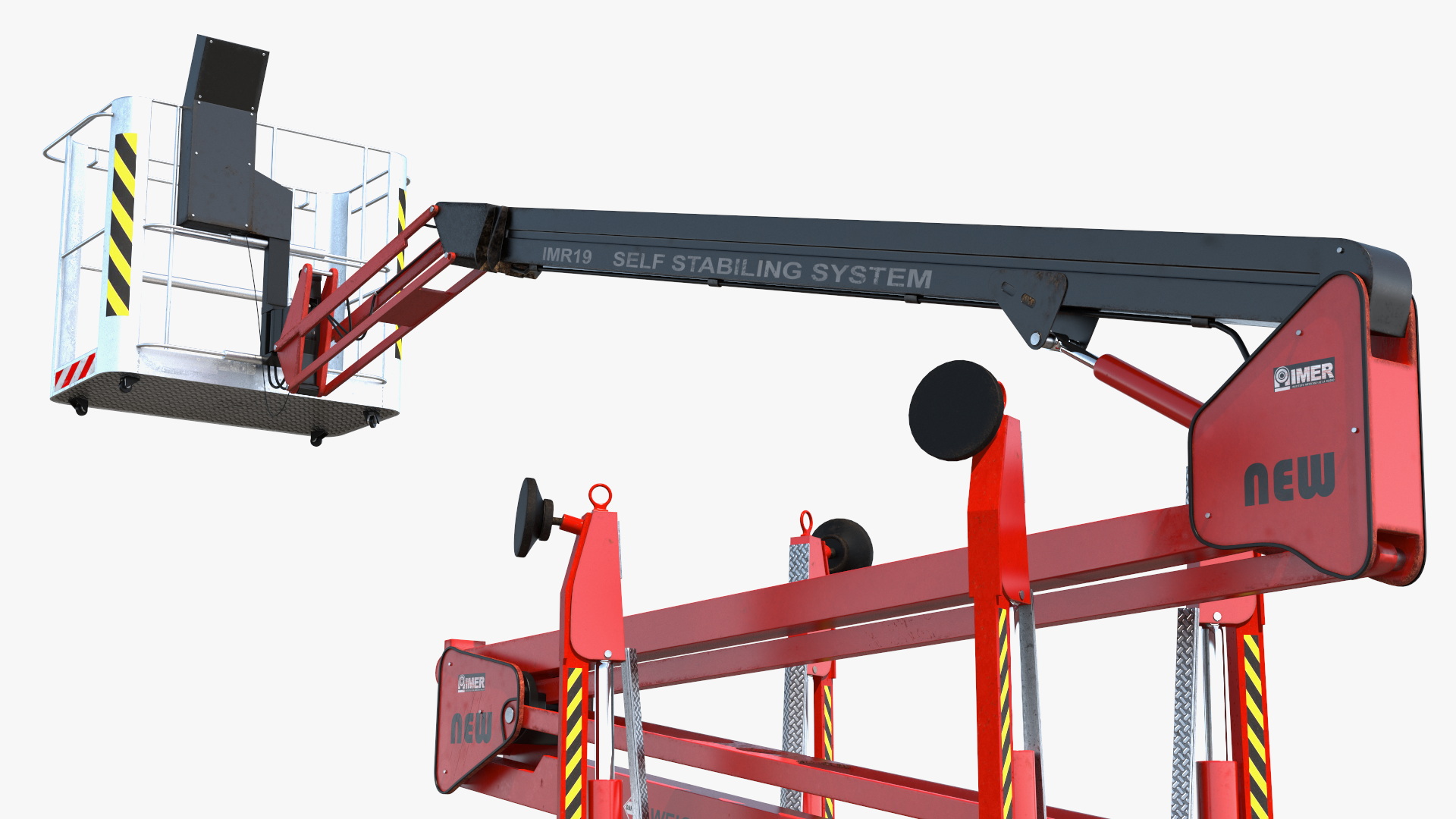 3D Articulated Boom Lift Rigged model