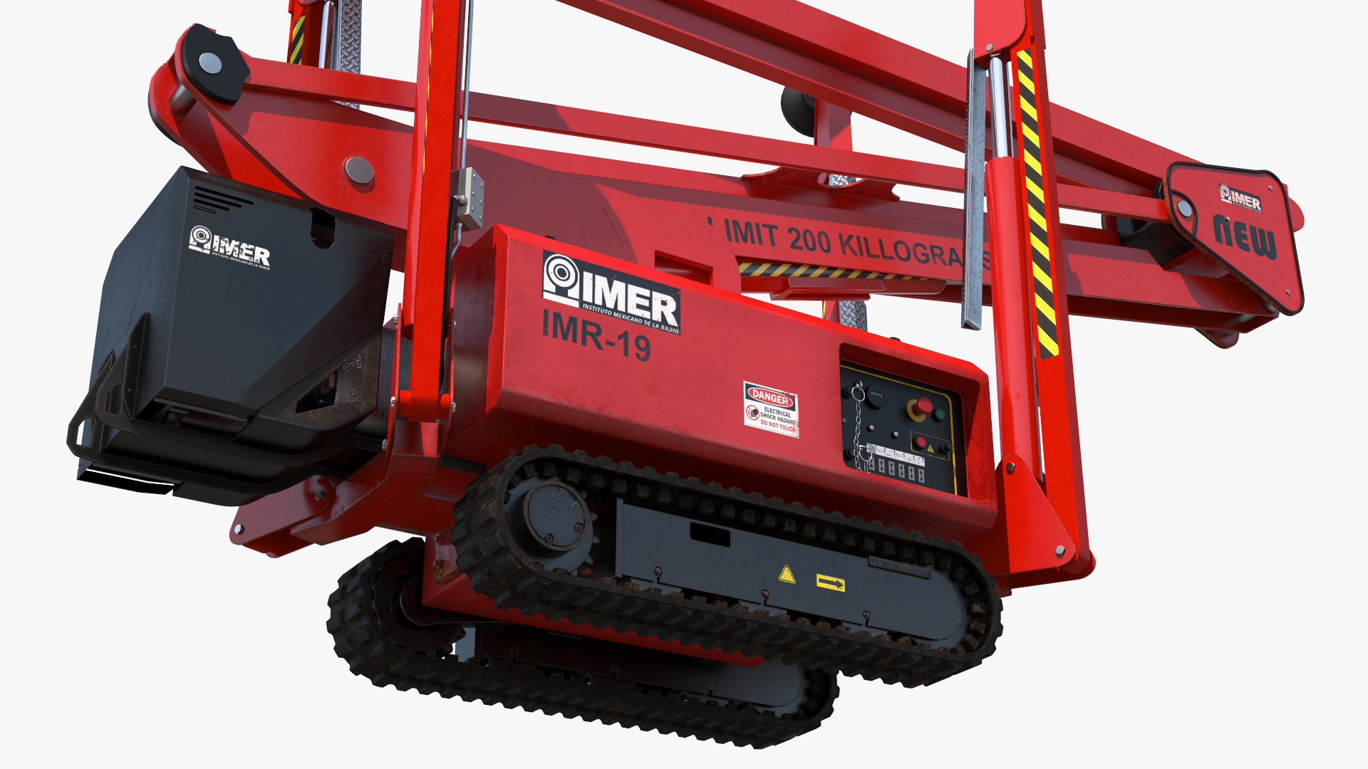 3D Articulated Boom Lift Rigged model