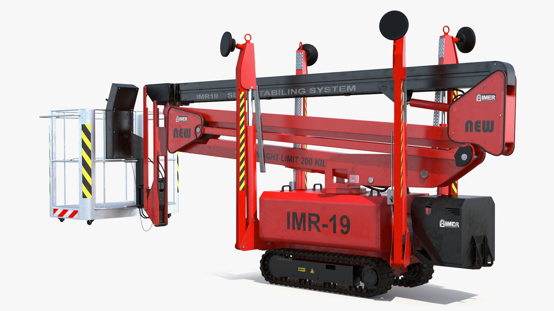 3D Articulated Boom Lift Rigged model