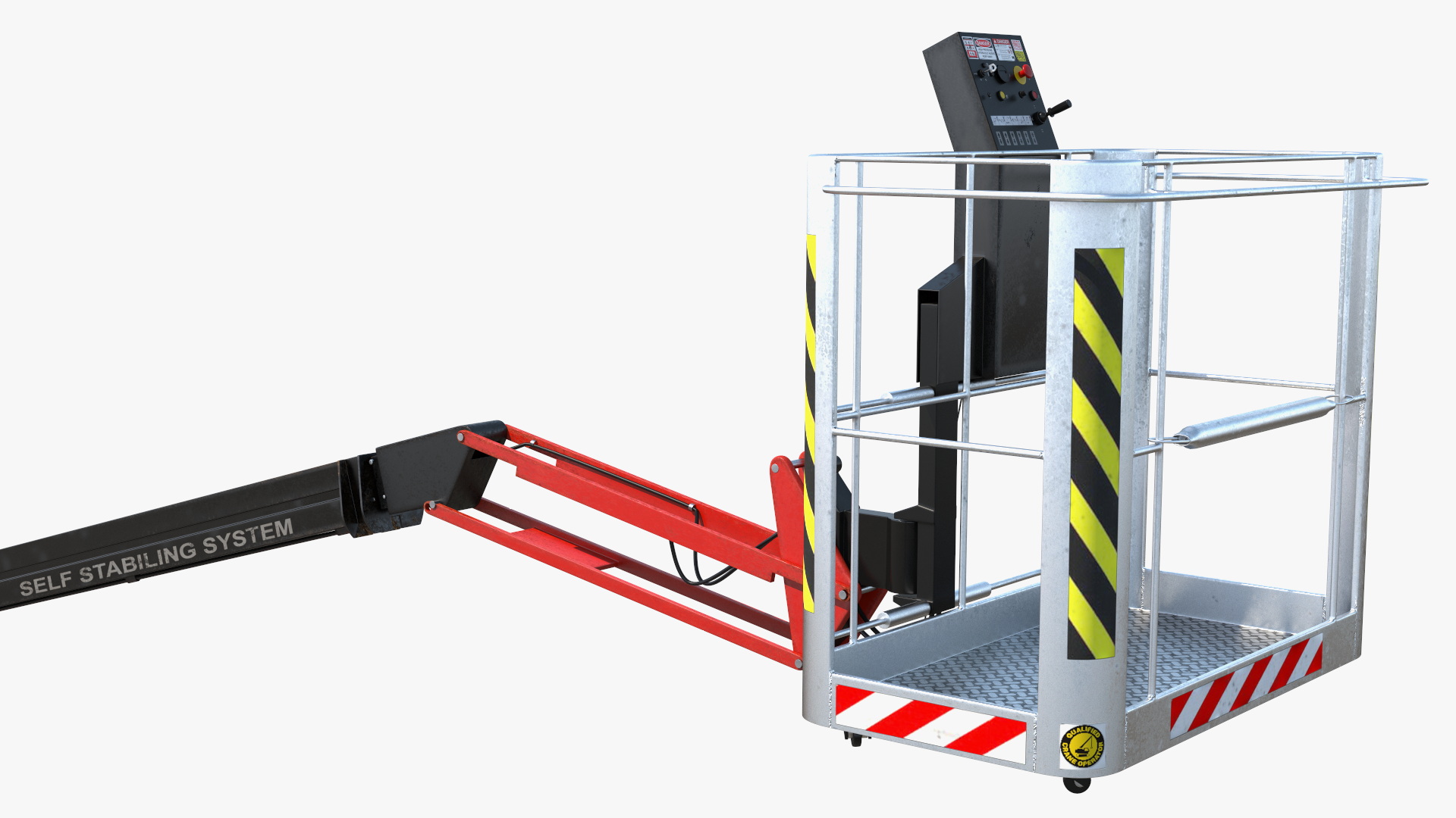 3D Articulated Boom Lift Rigged model