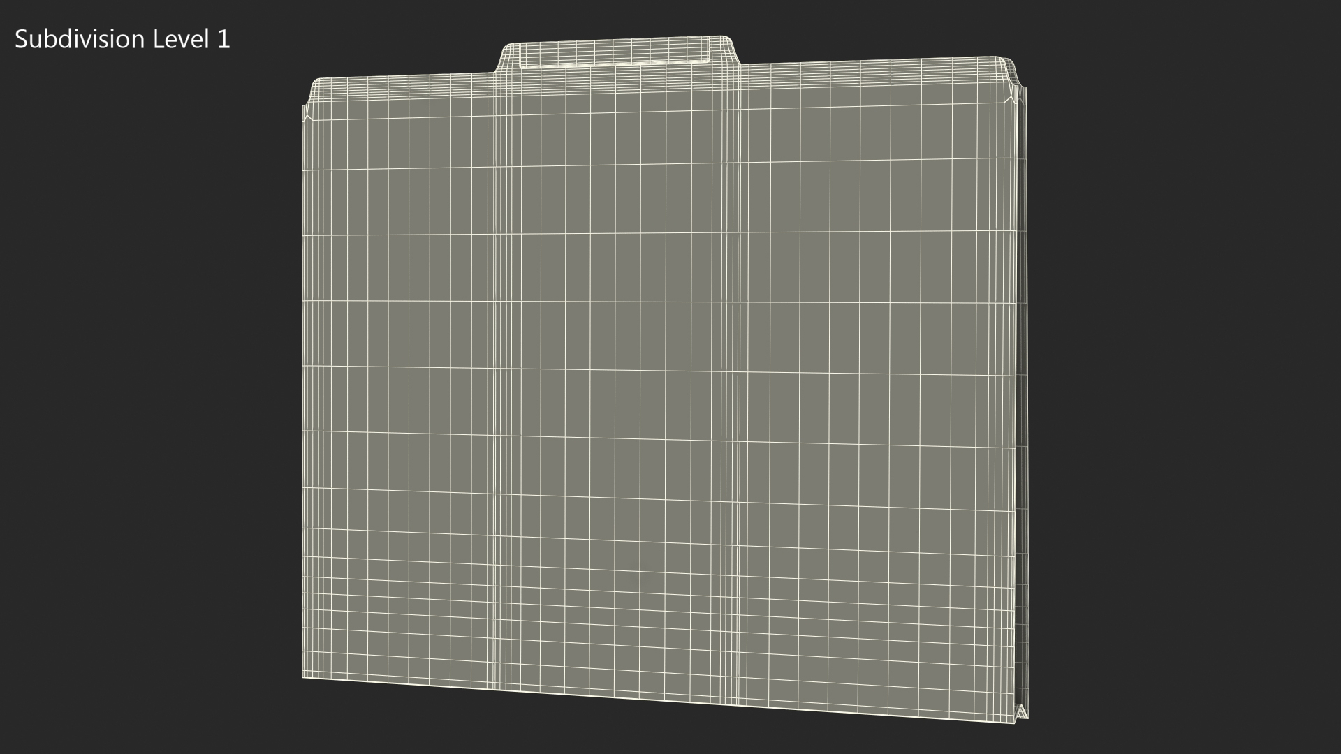 Blank Card Folder File 3D