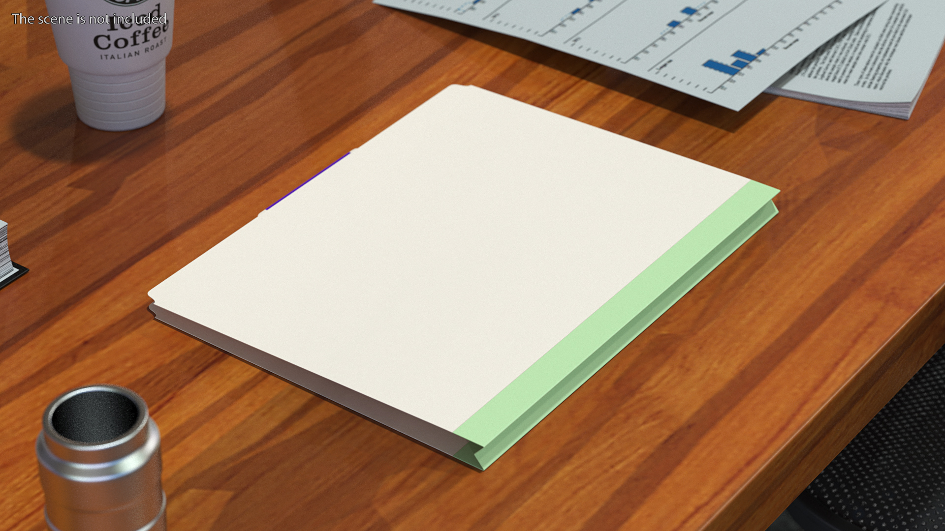 Blank Card Folder File 3D