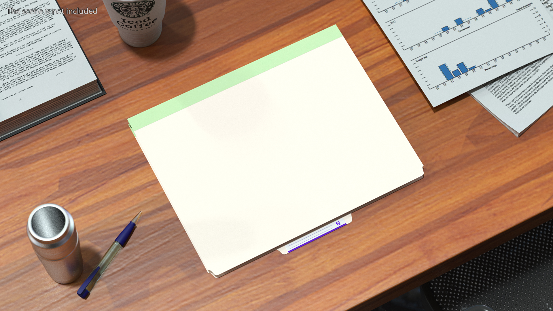 Blank Card Folder File 3D