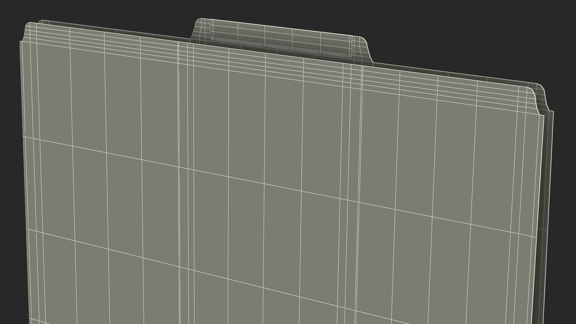 Blank Card Folder File 3D