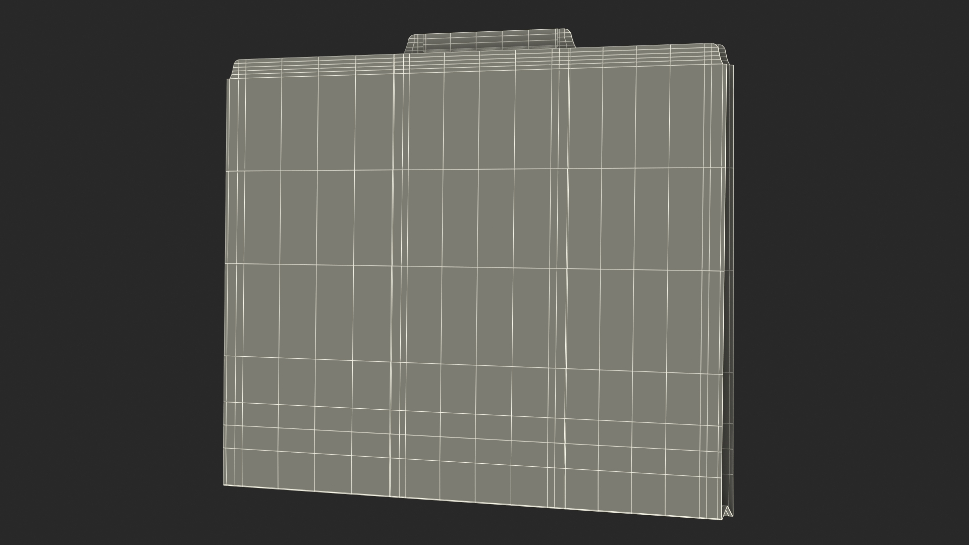 Blank Card Folder File 3D