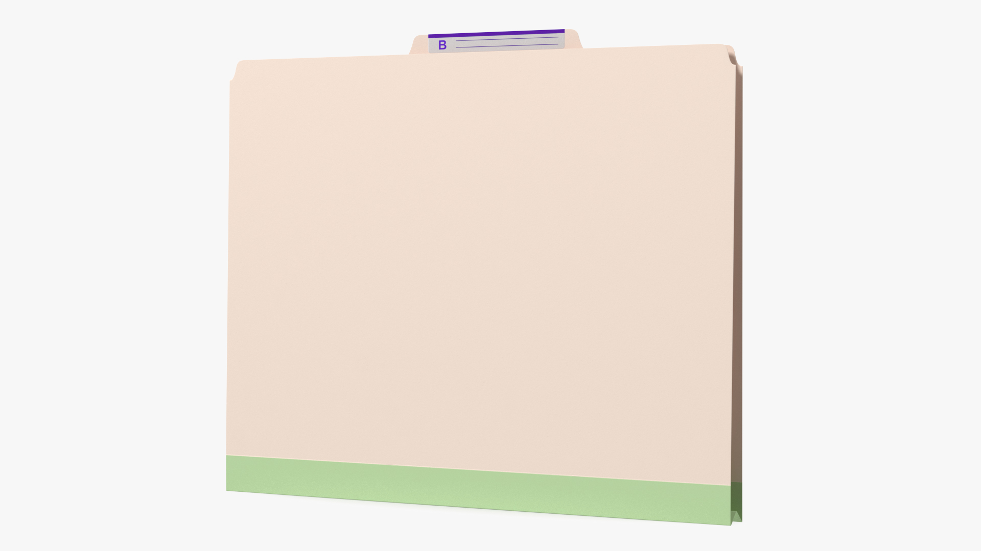 Blank Card Folder File 3D