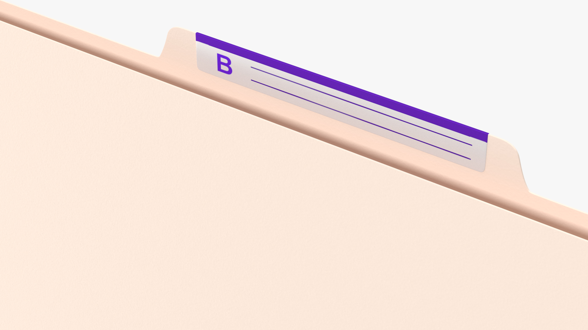 Blank Card Folder File 3D