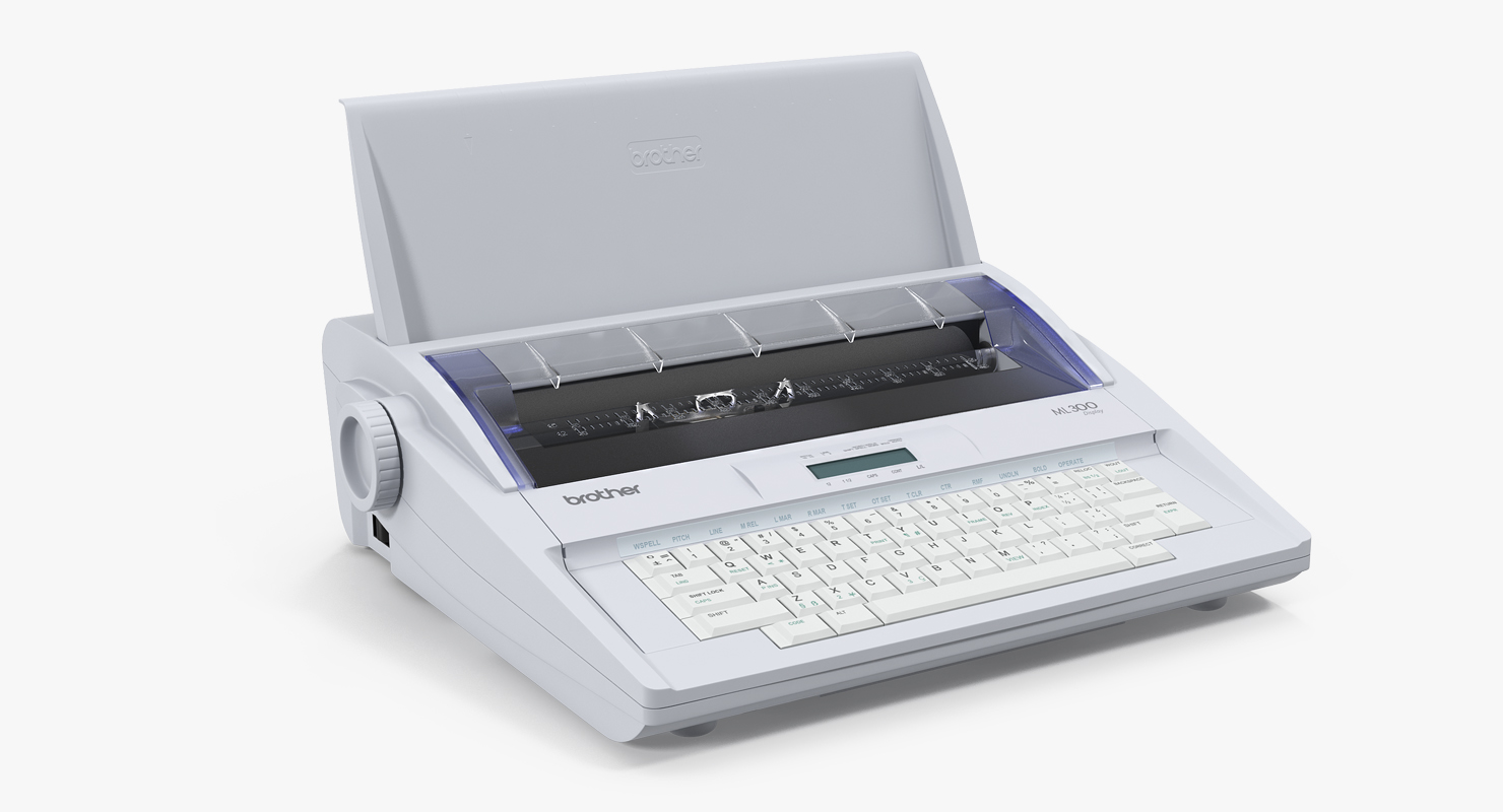 Electronic Display Typewriter Brother ML 300 3D model