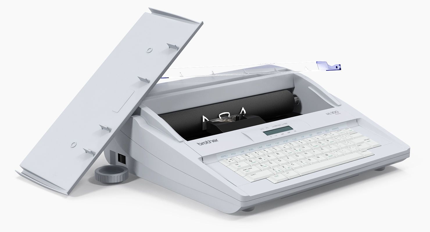 Electronic Display Typewriter Brother ML 300 3D model