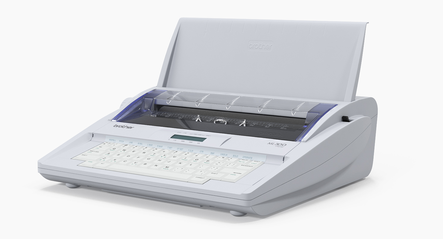 Electronic Display Typewriter Brother ML 300 3D model