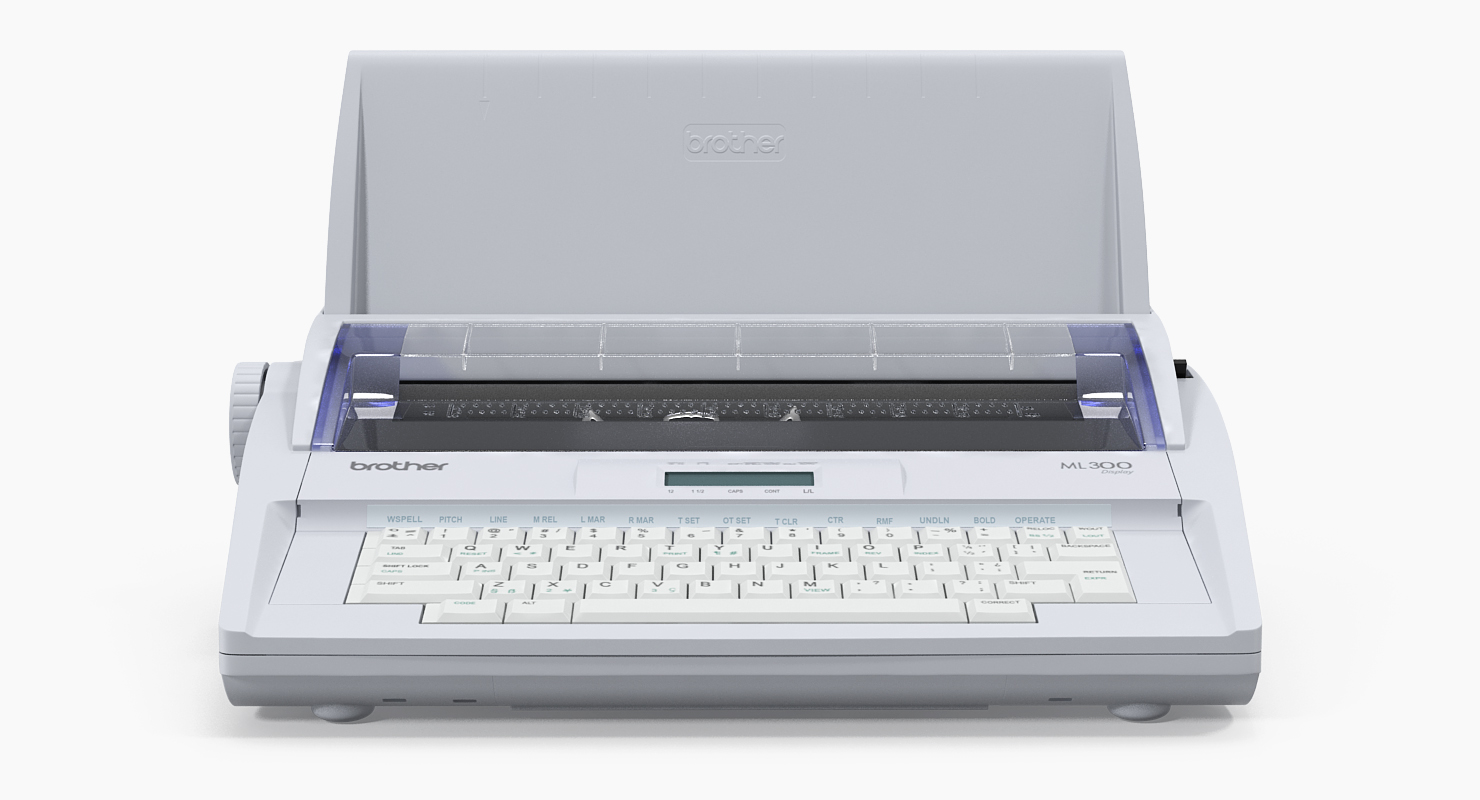 Electronic Display Typewriter Brother ML 300 3D model