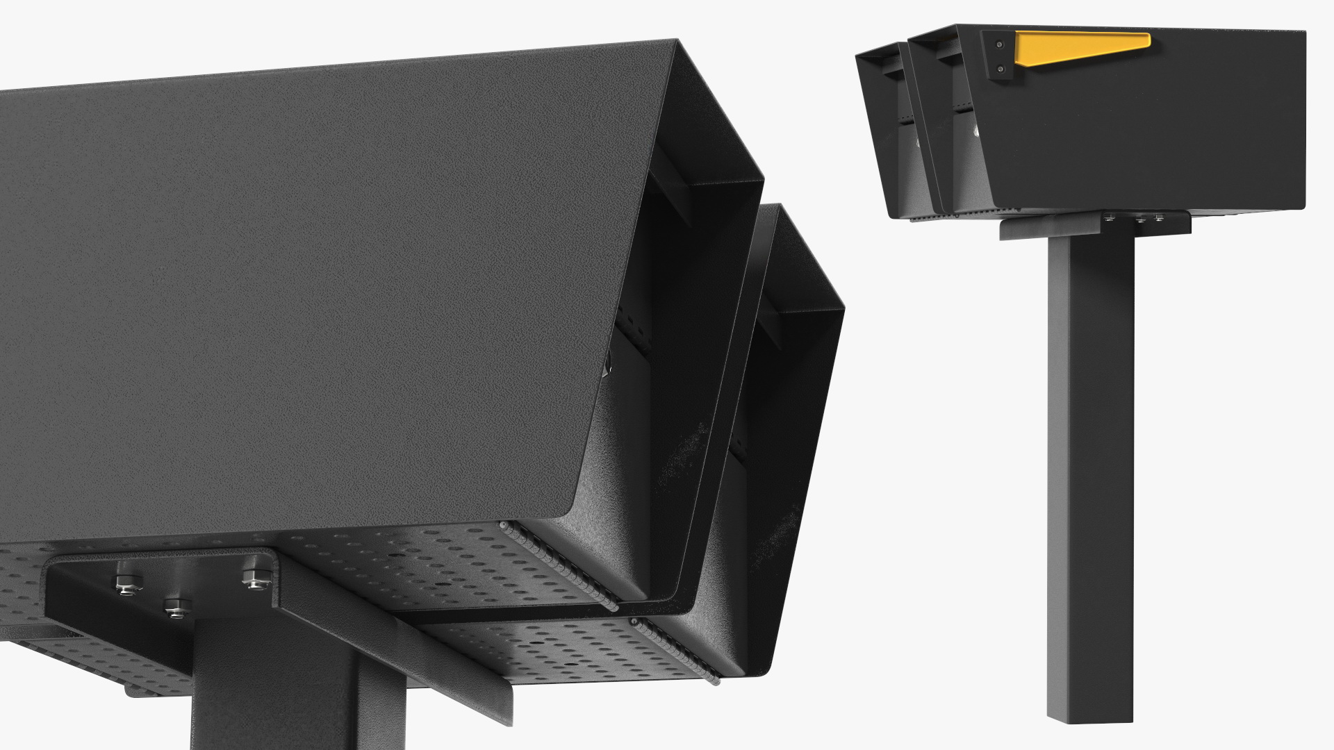 3D model Two Doors Mailbox Cluster