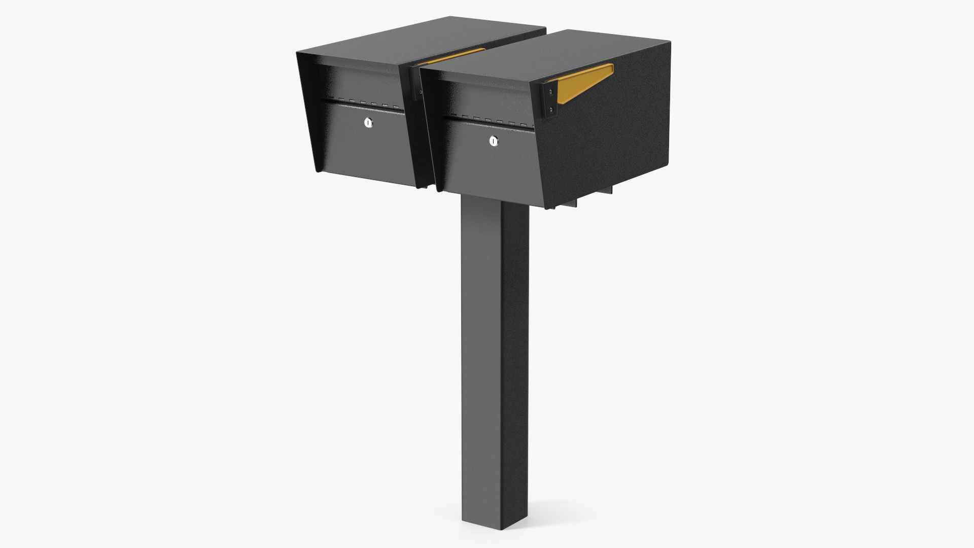3D model Two Doors Mailbox Cluster