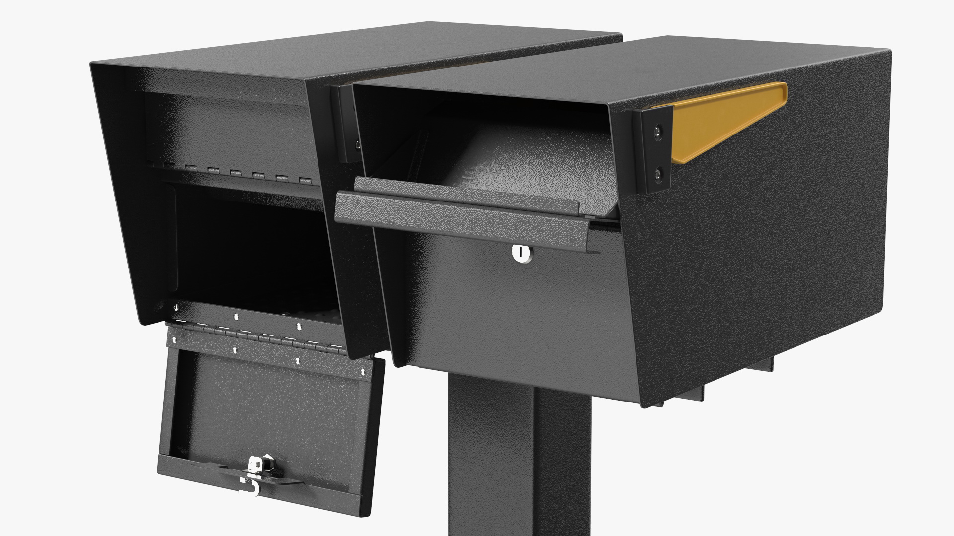 3D model Two Doors Mailbox Cluster