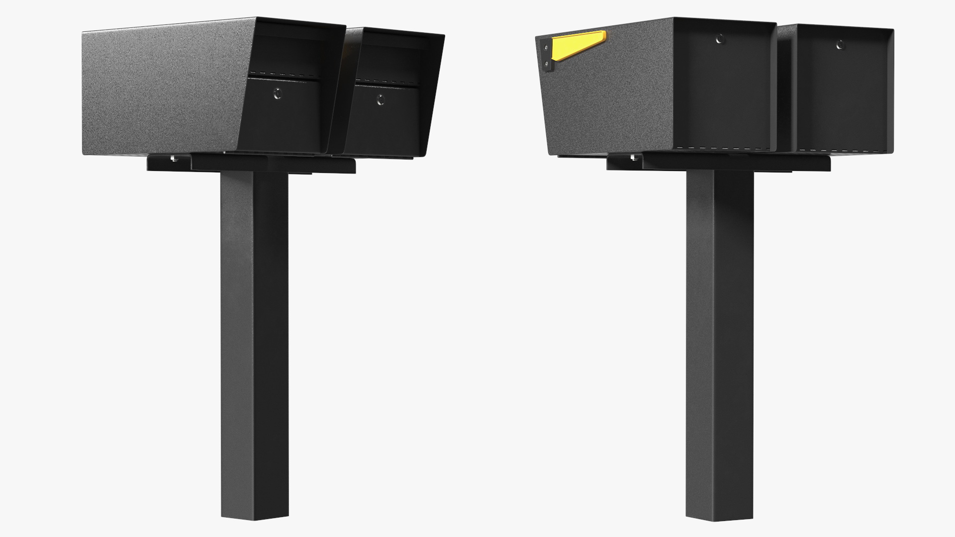 3D model Two Doors Mailbox Cluster