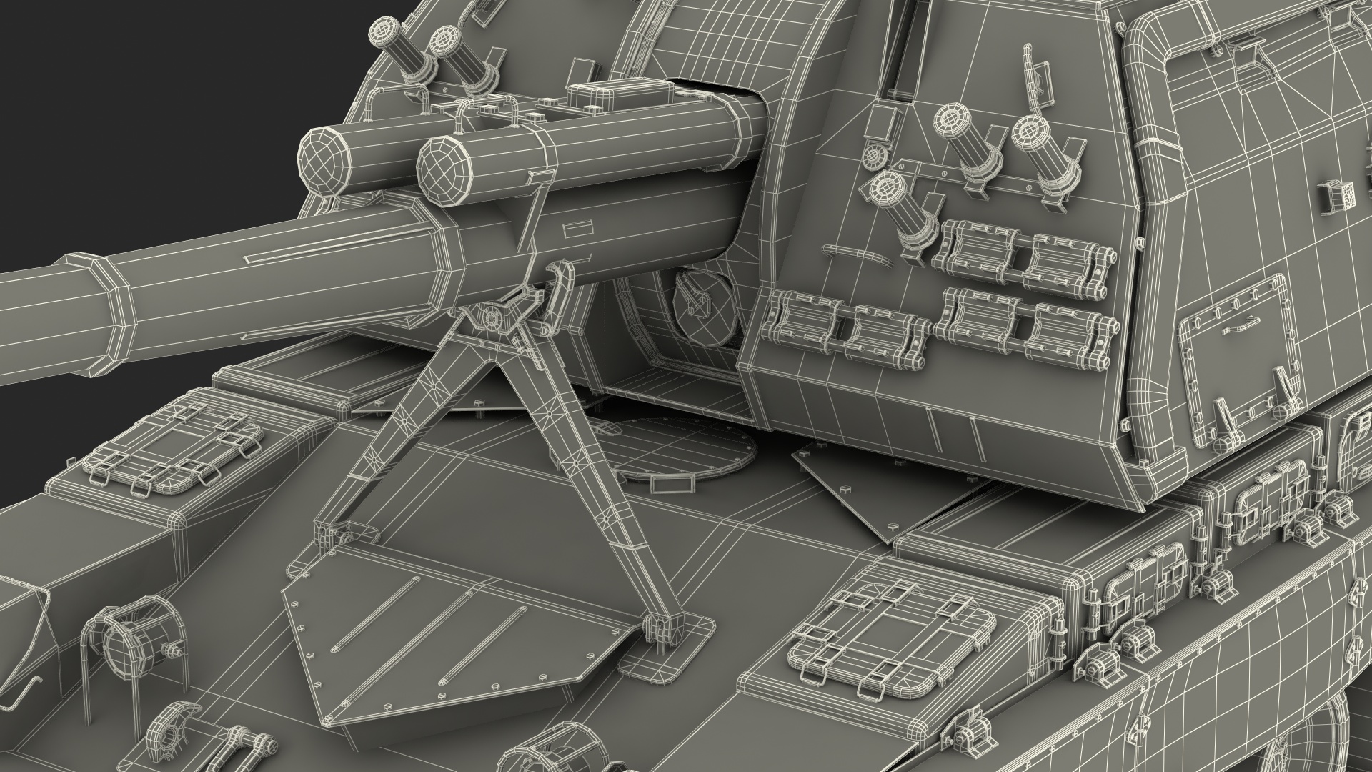 3D 2S19 Msta Green Rigged for Maya