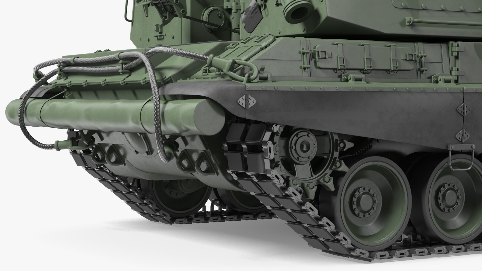 3D 2S19 Msta Green Rigged for Maya