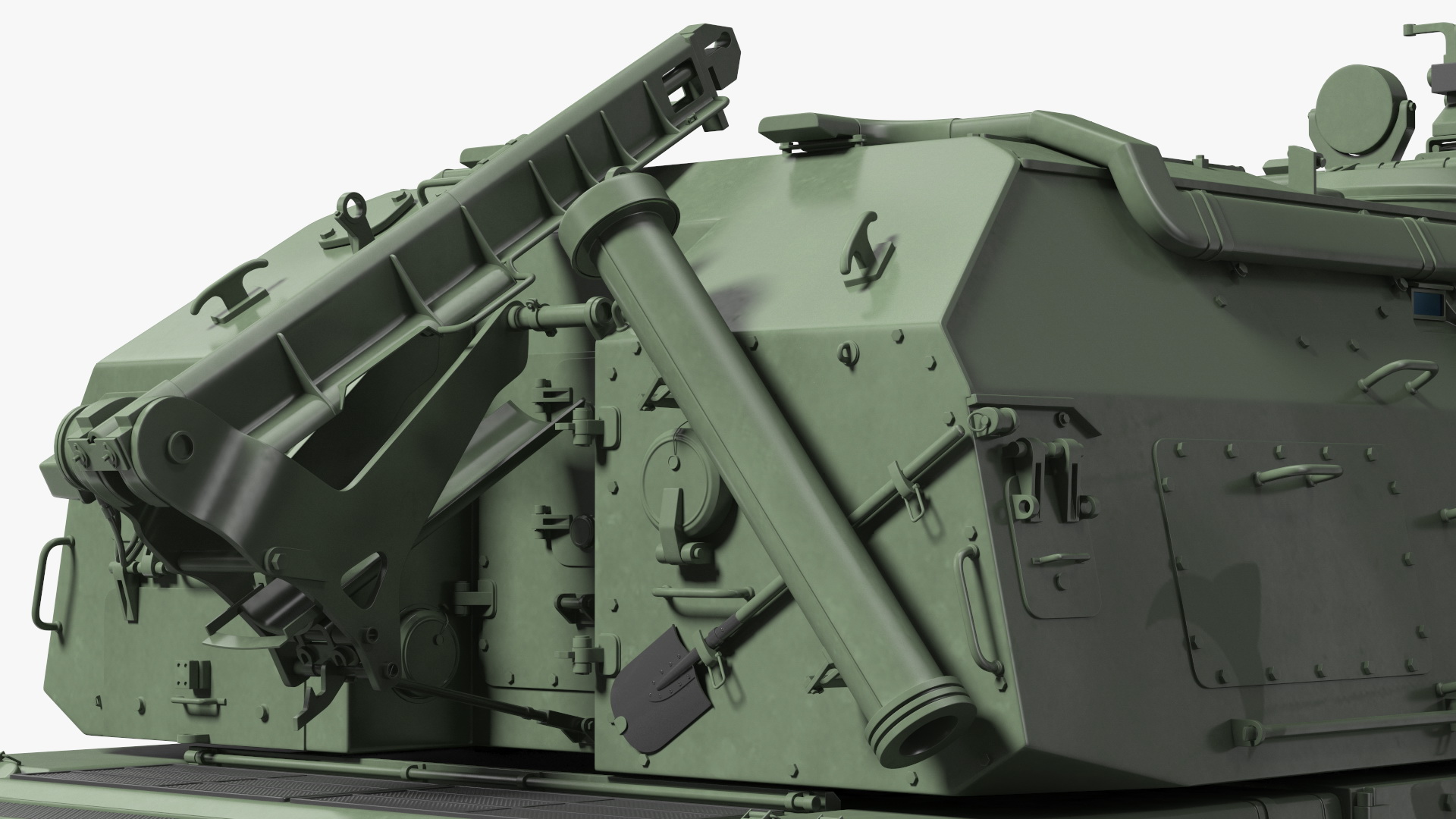 3D 2S19 Msta Green Rigged for Maya