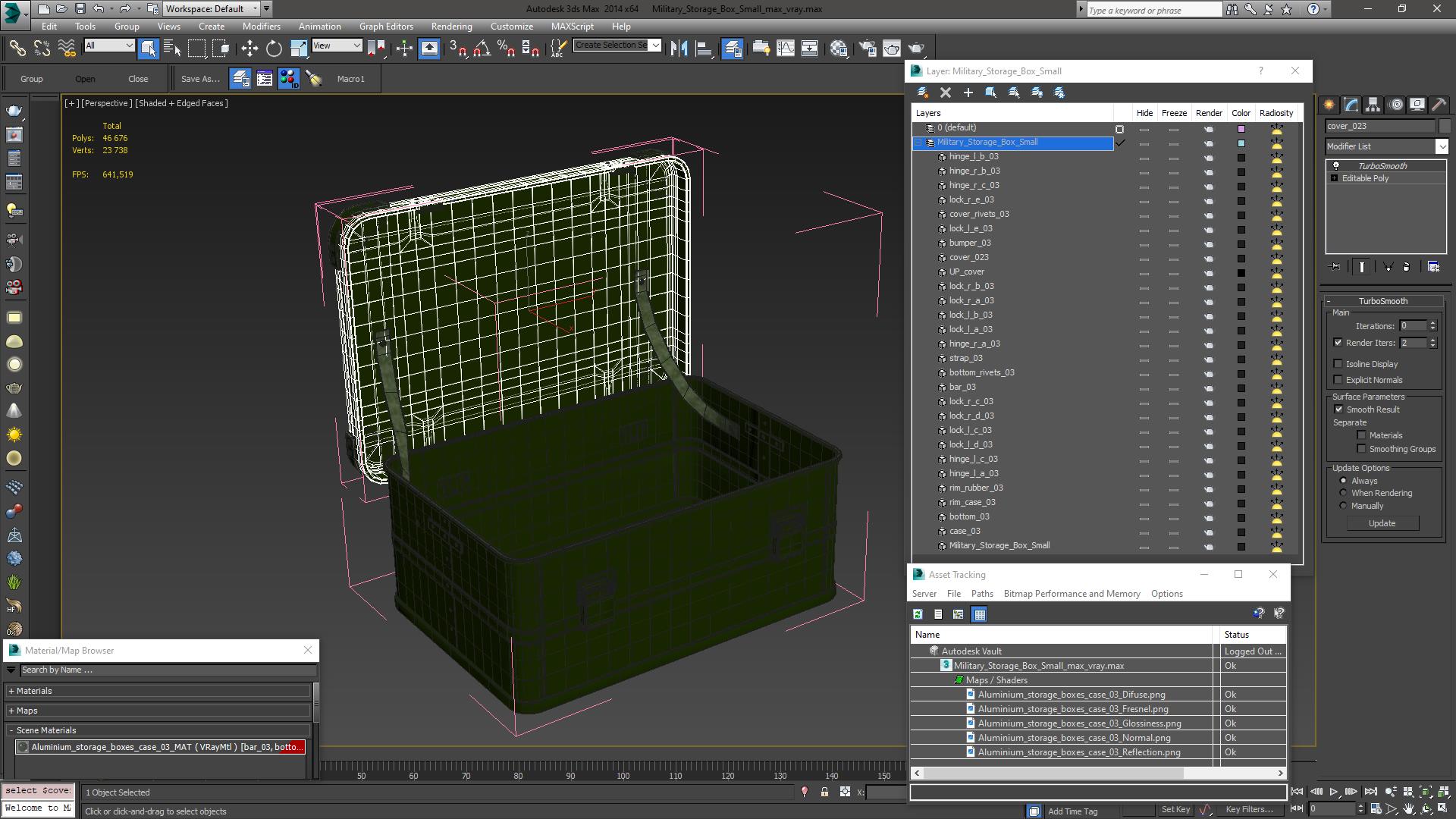 3D Military Storage Box Small