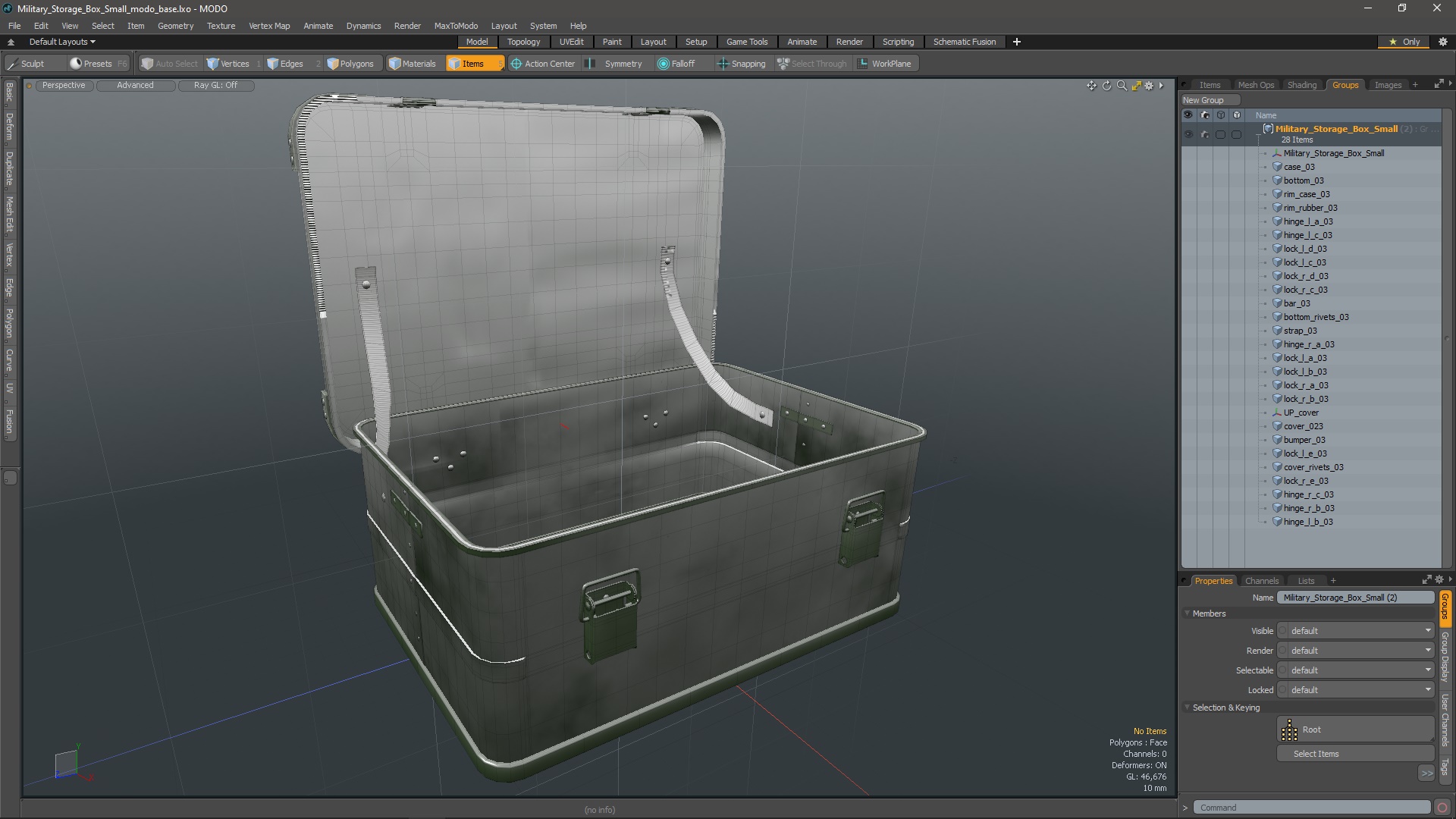 3D Military Storage Box Small