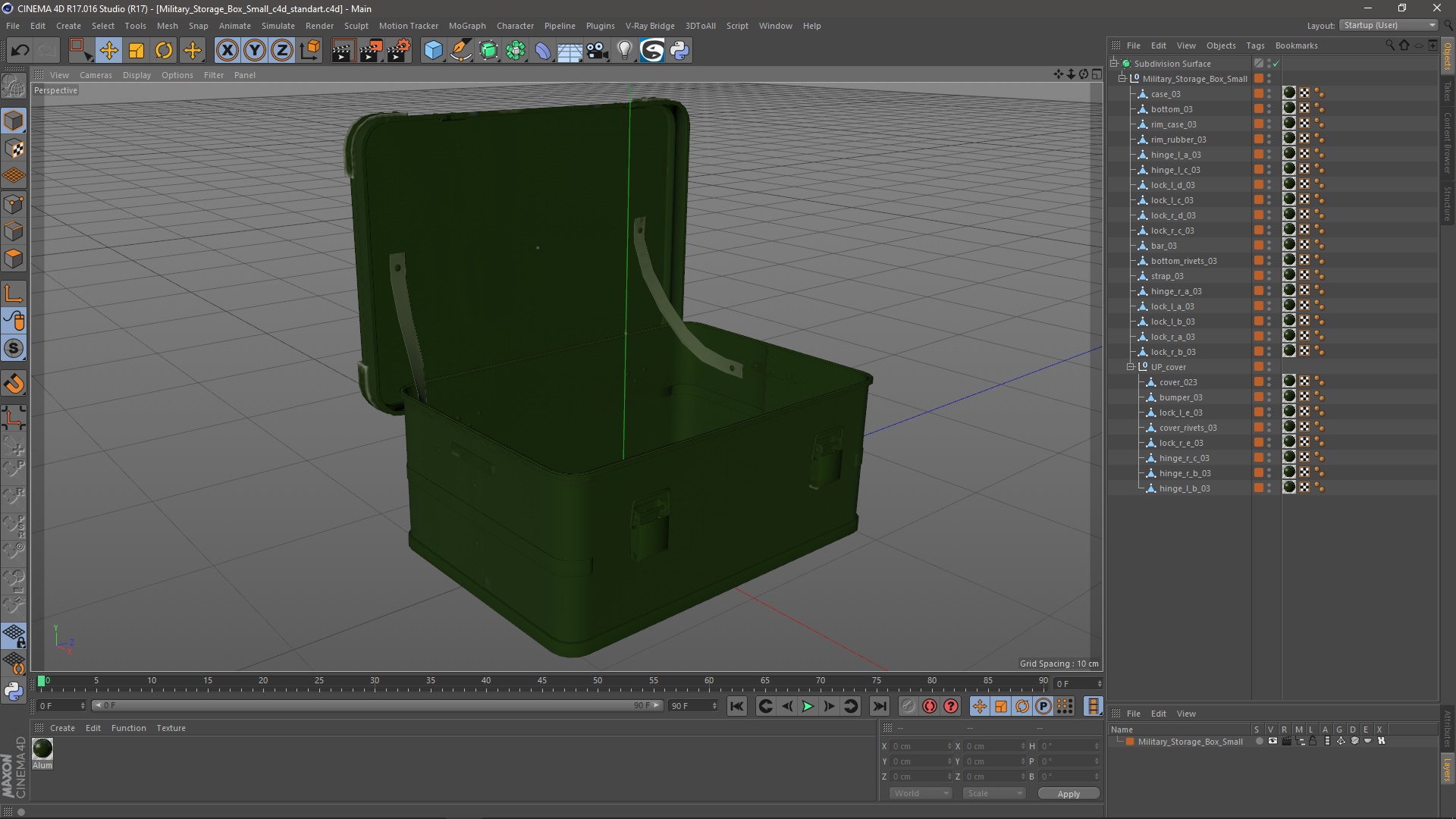 3D Military Storage Box Small