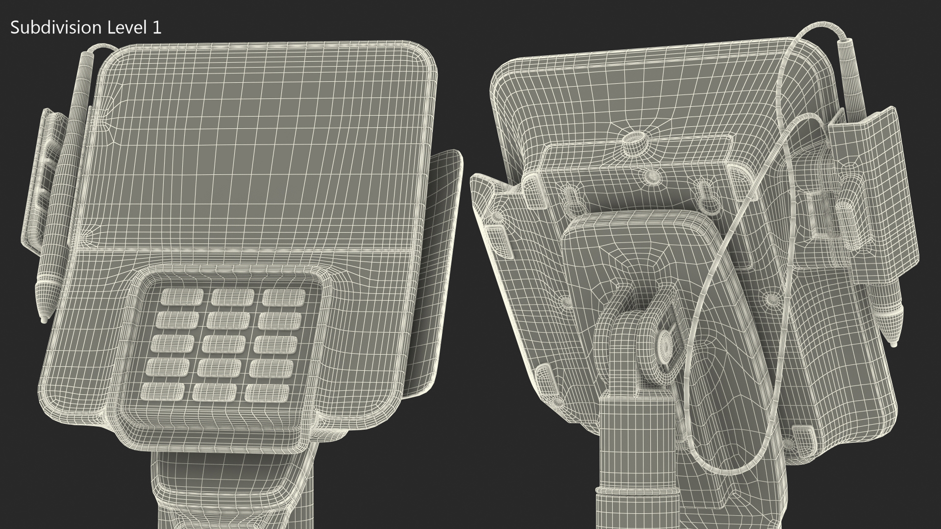 3D model Verifone M400 Card Terminal Carrying Table Bracket