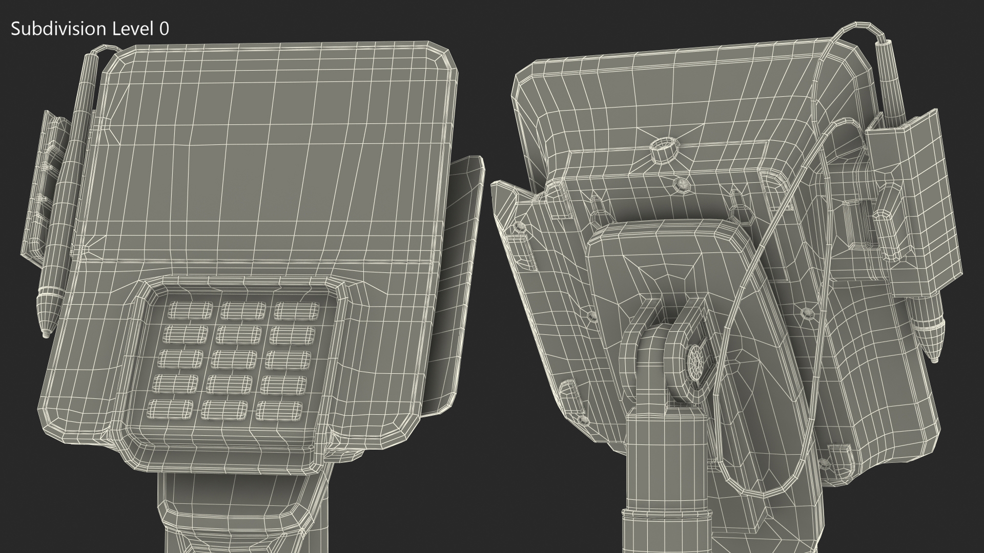 3D model Verifone M400 Card Terminal Carrying Table Bracket