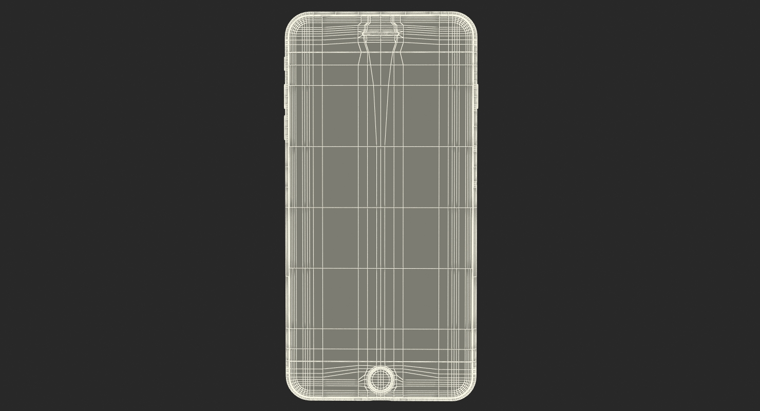 3D IPhone 7 Plus Gold model