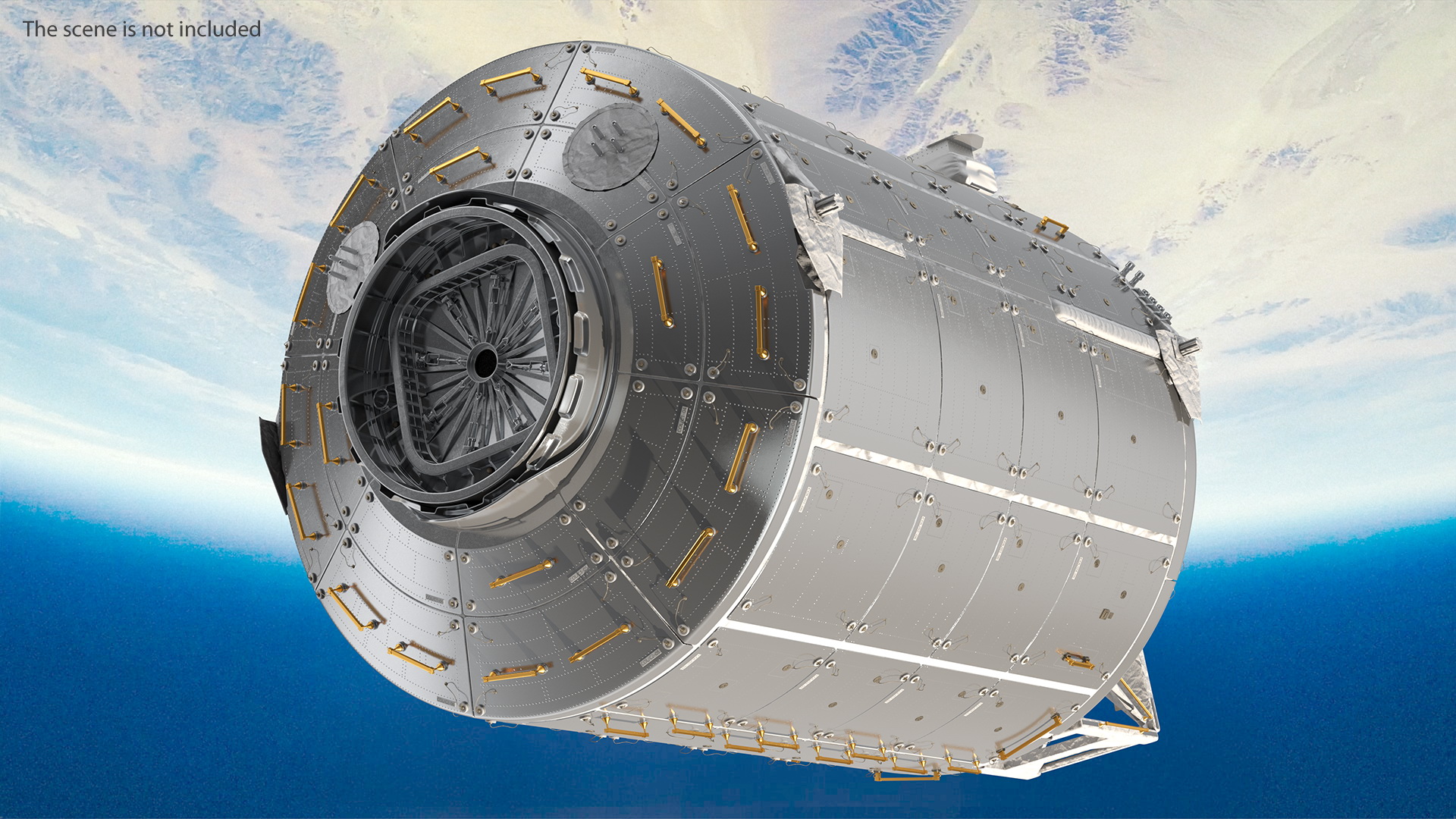 3D ISS Module Columbus Science Laboratory model