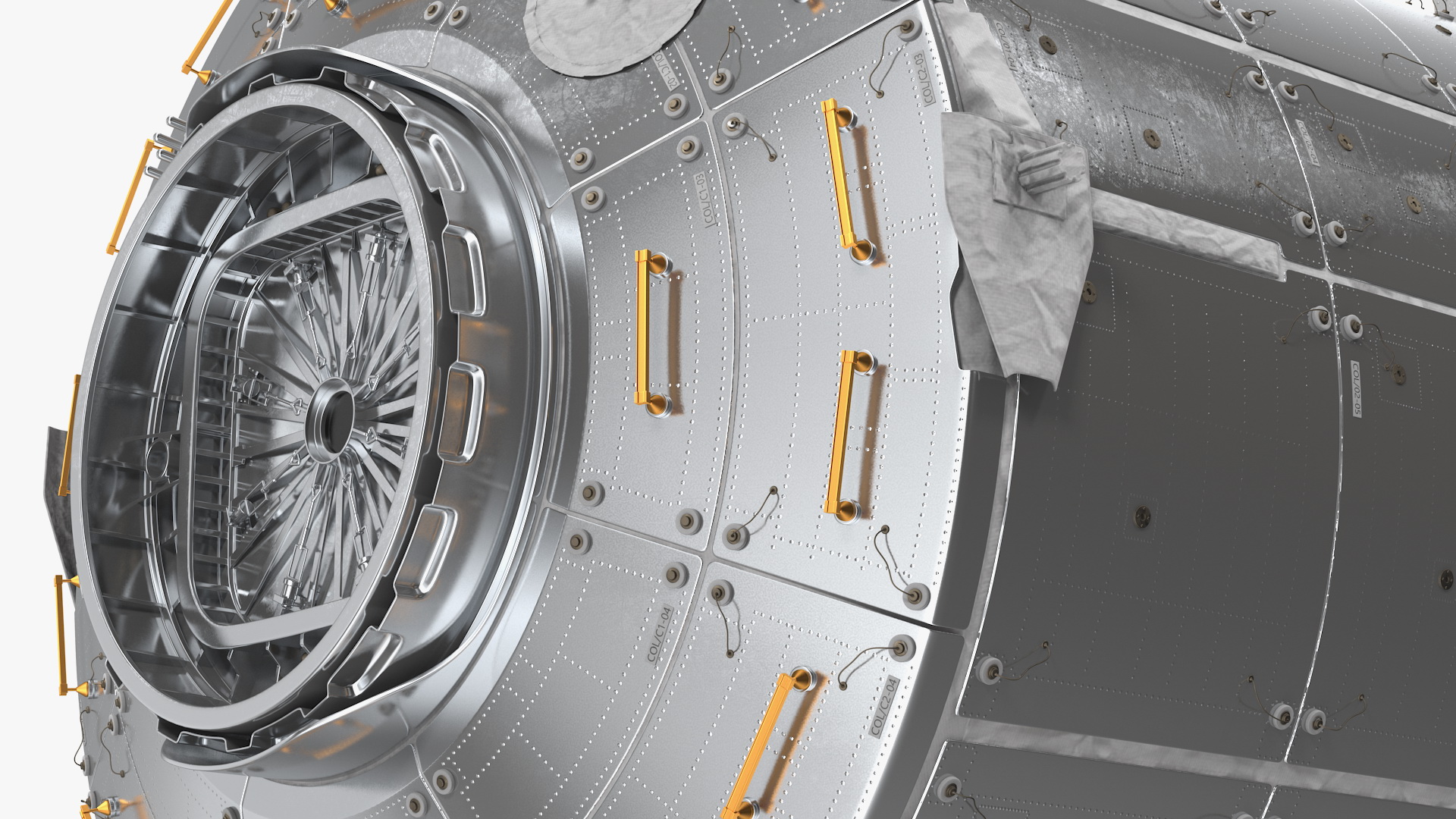 3D ISS Module Columbus Science Laboratory model