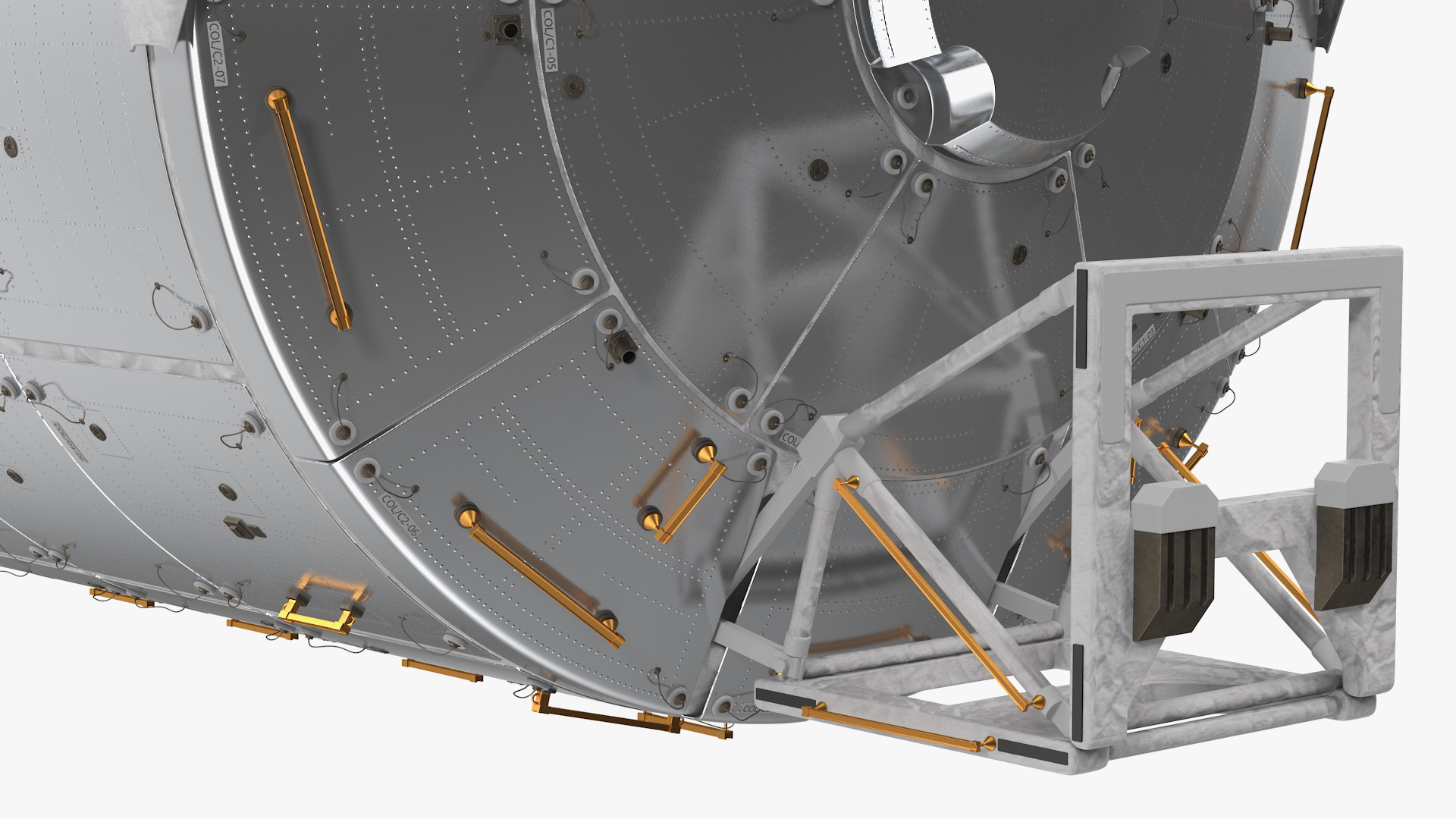 3D ISS Module Columbus Science Laboratory model