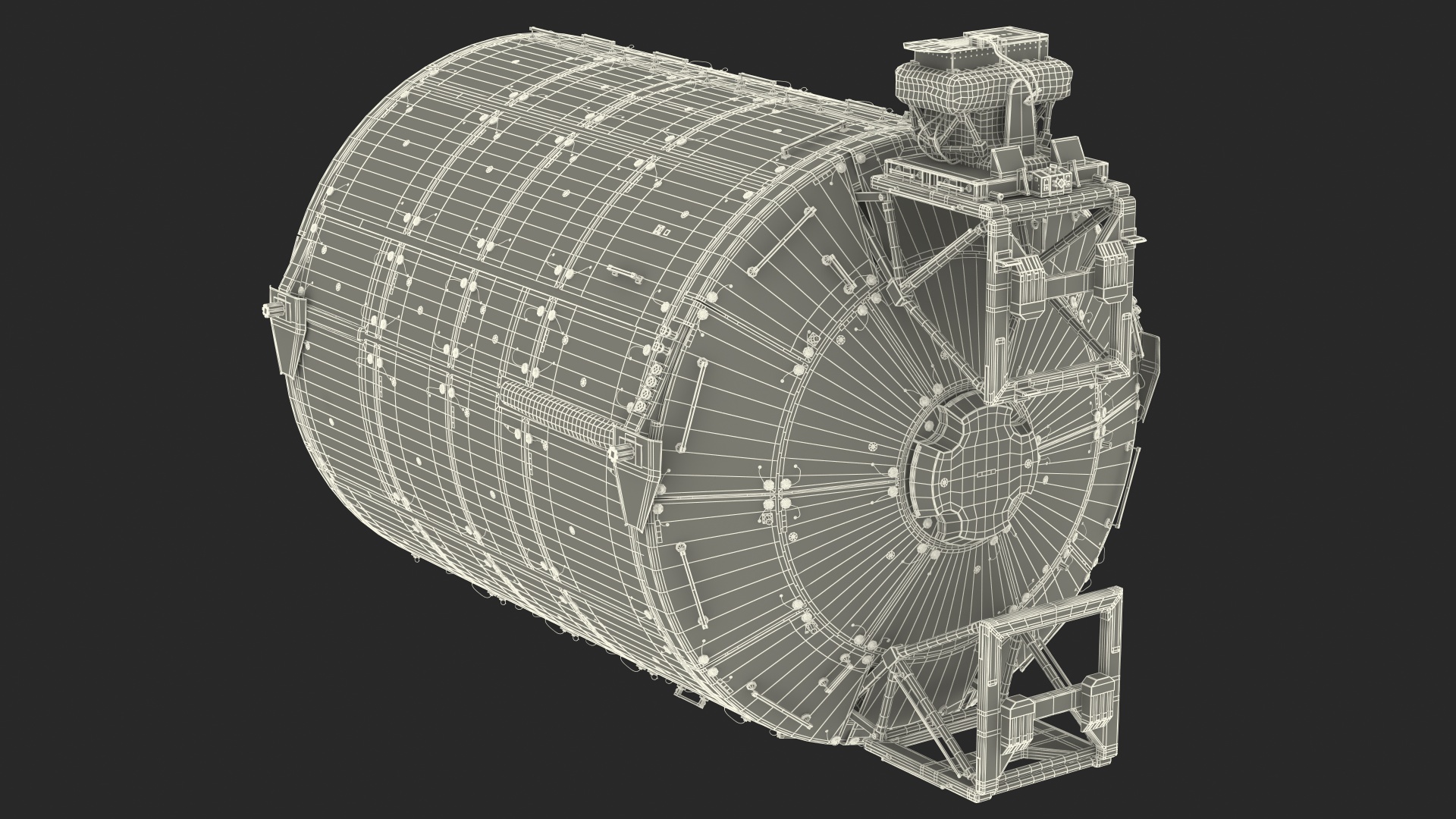 3D ISS Module Columbus Science Laboratory model